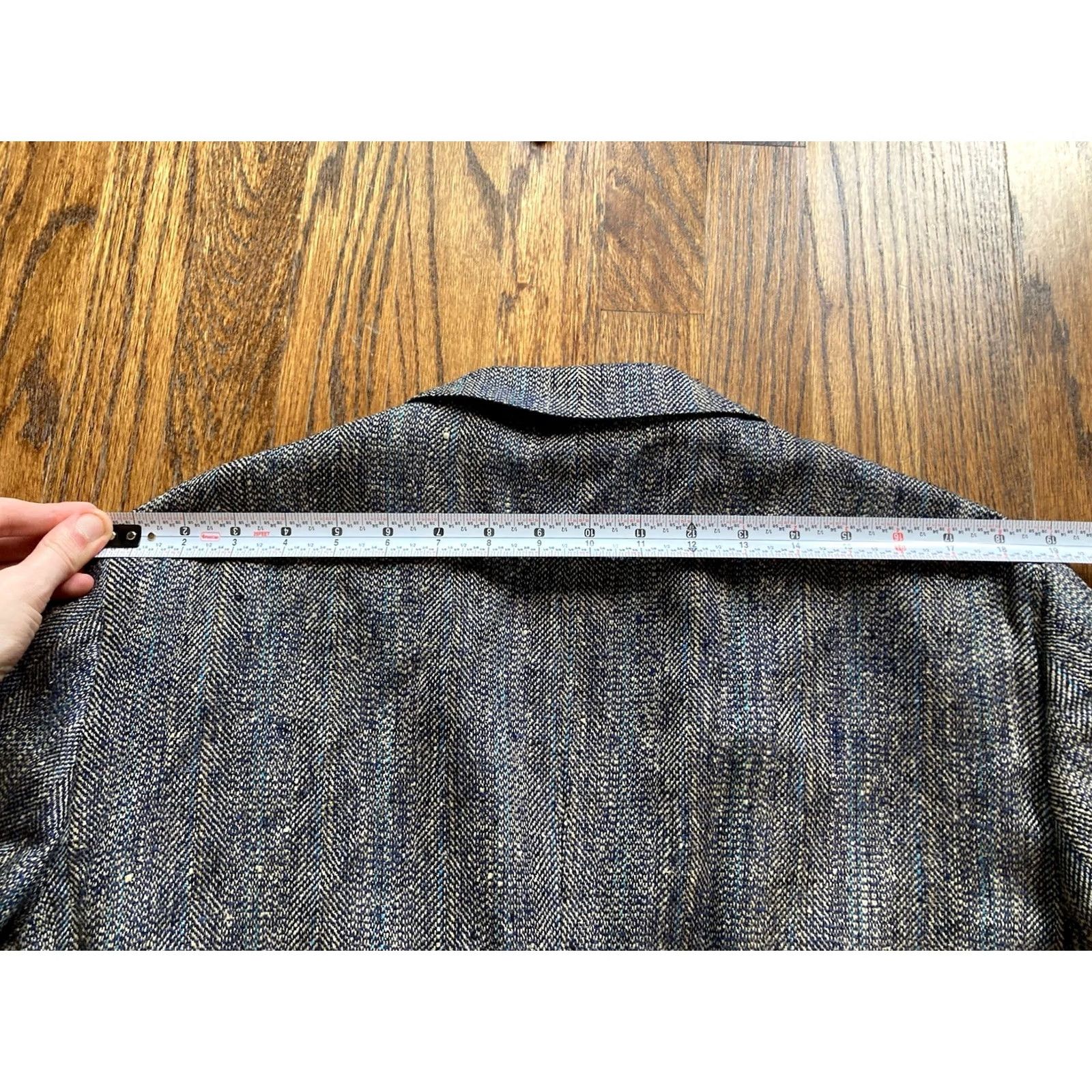 Ralph Lauren VINTAGE Ralph Lauren Blazer Mens 44 Gray Polo University Club Size 44R Blue Tweed Size US XXL / EU 58 / 5 - 7 Thumbnail