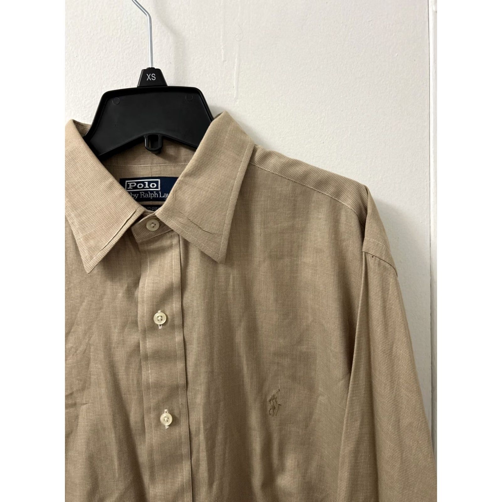 Polo Ralph Lauren VINTAGE Polo Ralph Lauren Dress Shirt Mens 17 34/35 Brown Long Sleeve Button Up Size US XL / EU 56 / 4 - 4 Thumbnail
