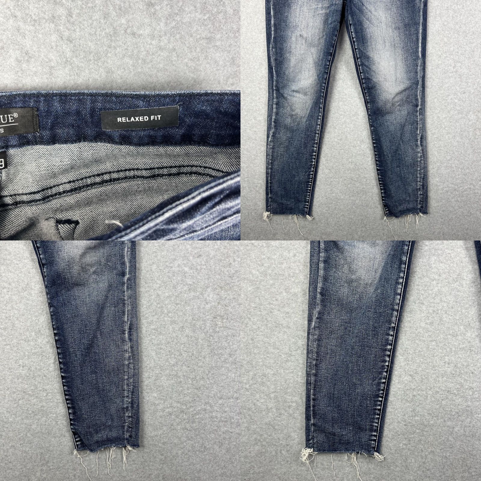 Denime Judy Blue Jeans Womens 9/29 Blue Relaxed Fit Distressed Pocket Denim Jeans Size 30" / US 8 / IT 44 - 8 Thumbnail