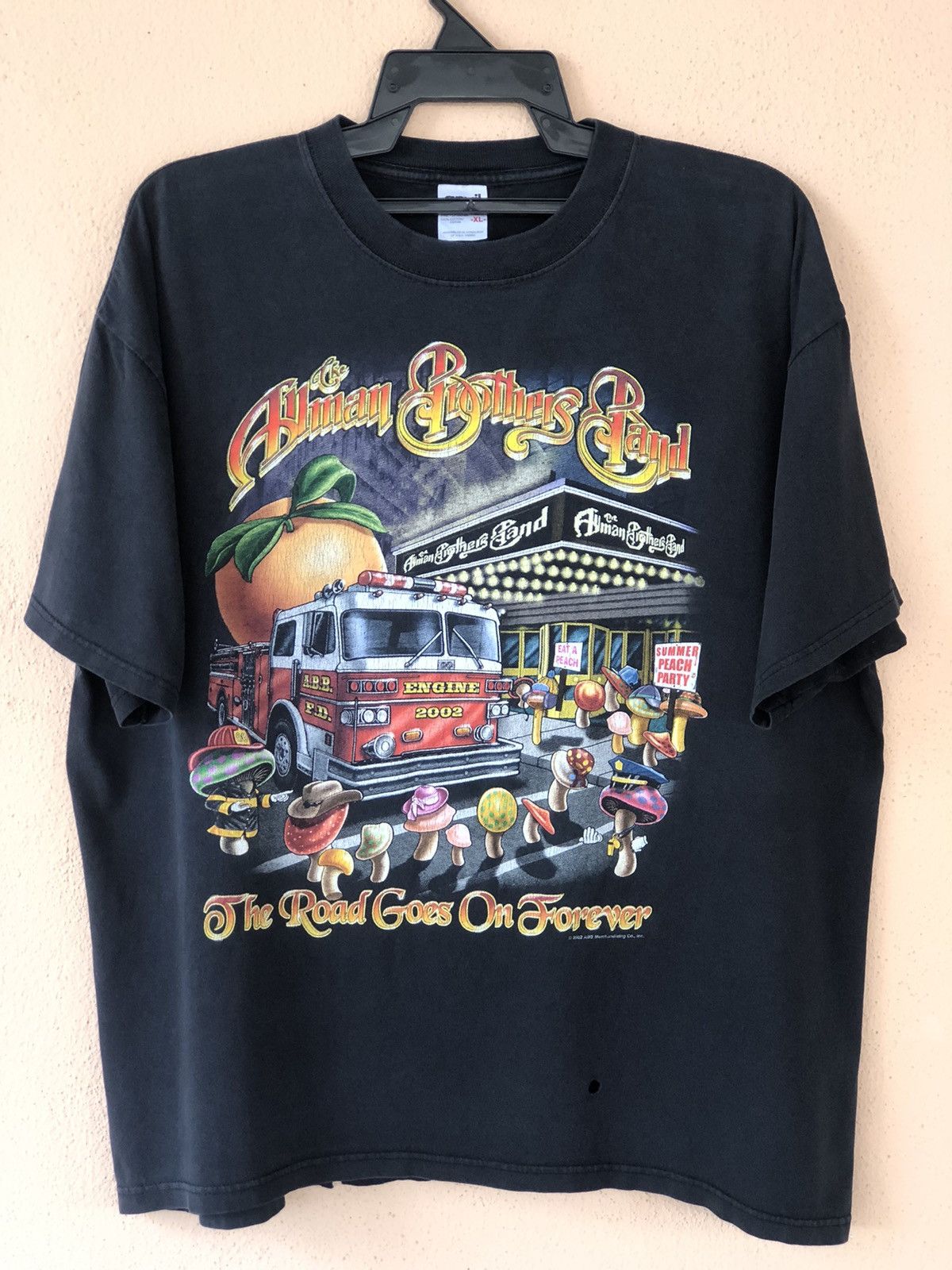 image of Band Tees x Rock Tees Vintage The Allman Brothers Band Tour Tee in Black, Men's (Size XL)