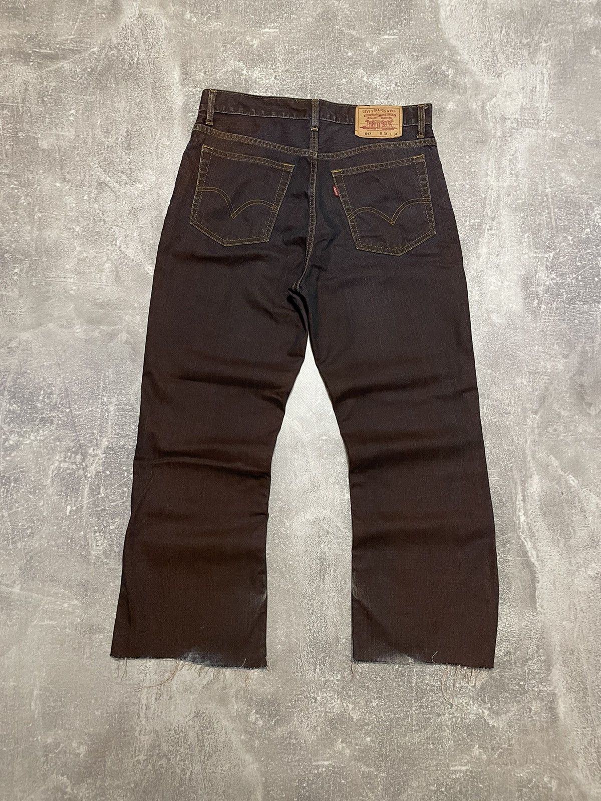 Levi's × Levi's Vintage Clothing × Vintage Vintage Levis 517 Washed Garment Dye Distressed Jeans Size US 34 / EU 50 - 1 Thumbnail