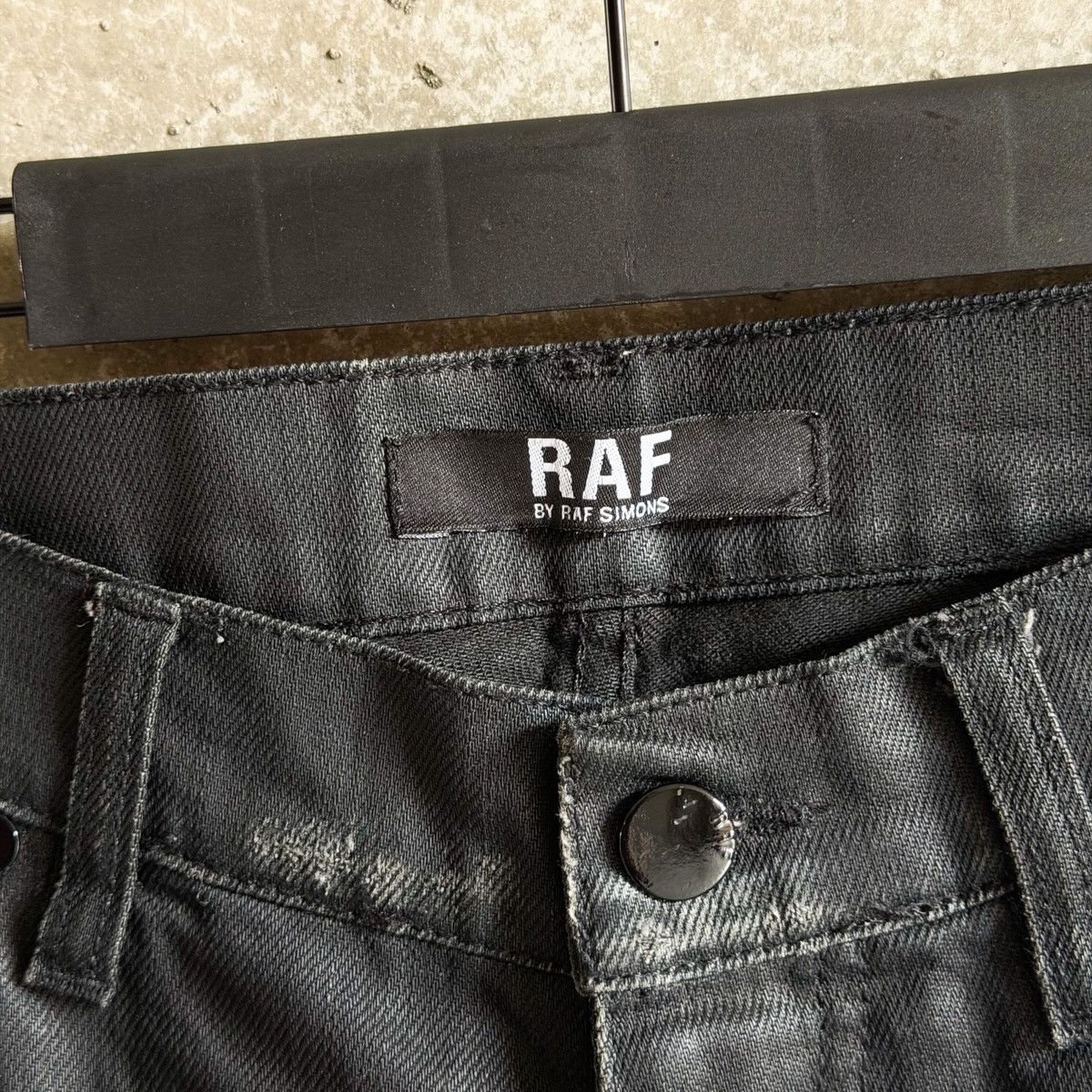 Raf Simons RAF By Raf Simons Thrashed Waxed Denim Size US 34 / EU 50 - 9 Thumbnail