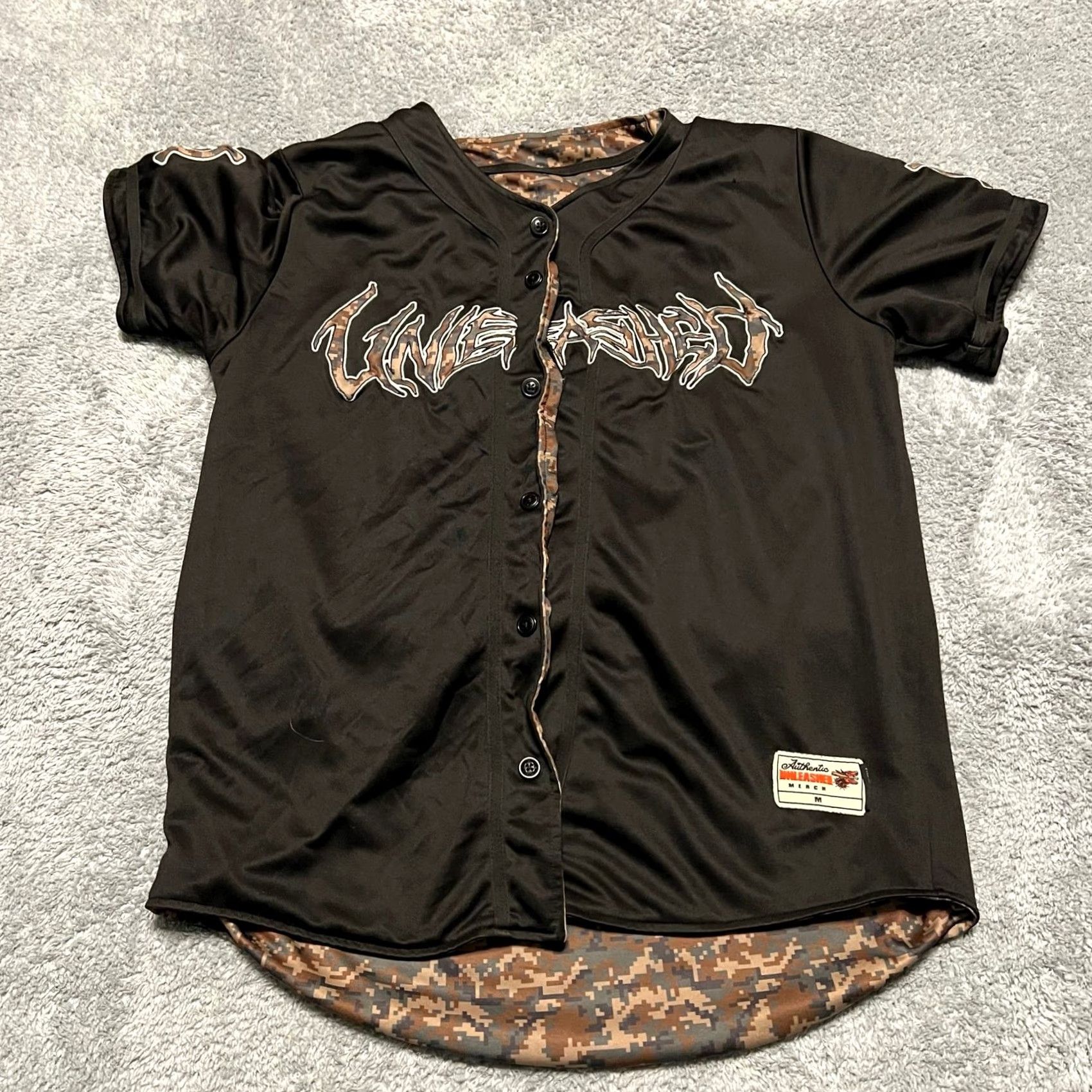 Vintage Kayzo Unleashed Jersey Mens Medium 00 Camo Reversible Button Shirt Y2K Size US M / EU 48-50 / 2 - 5 Thumbnail