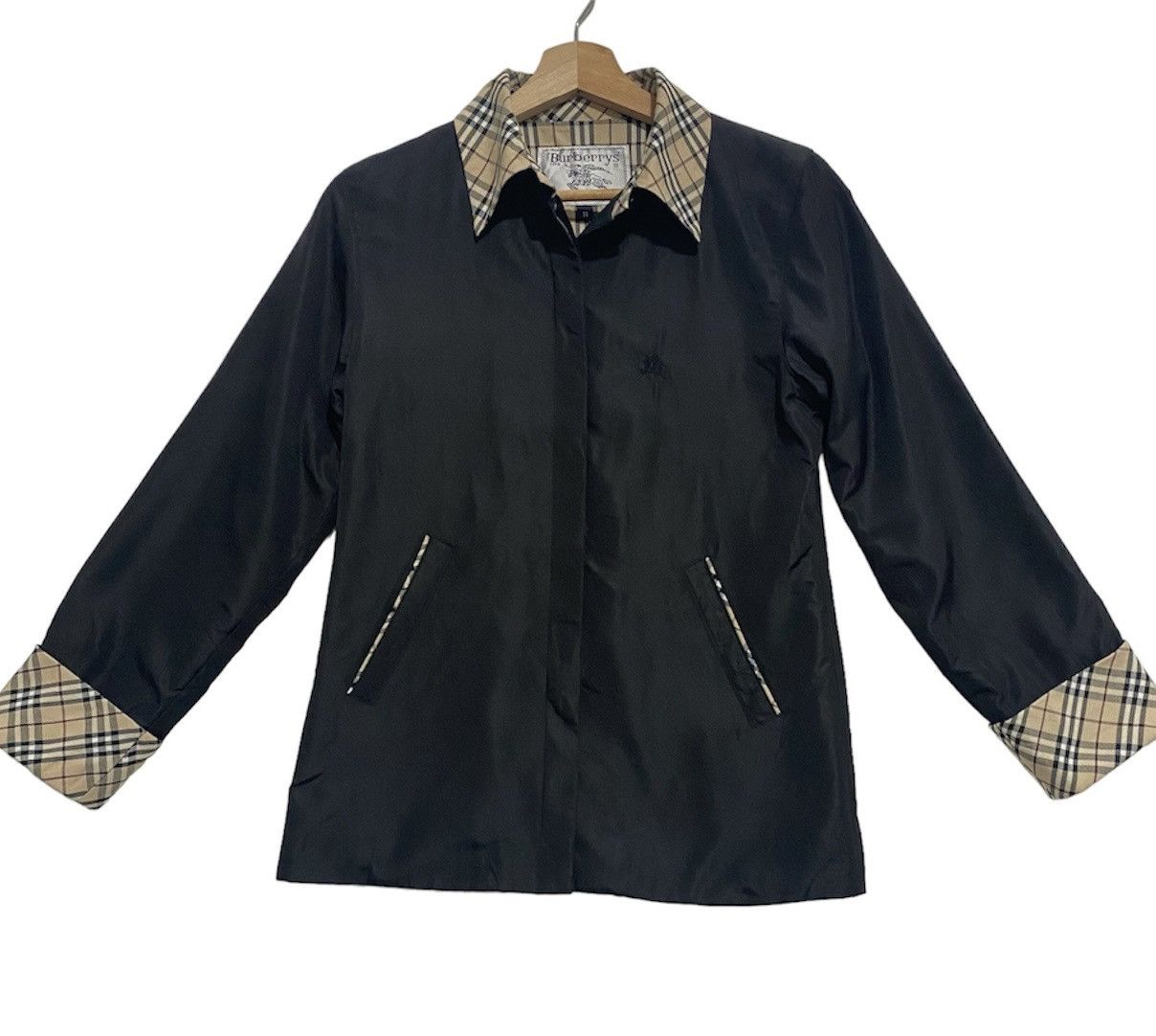 Burberry BURBERRYS’ NOVACHEK SLIM FIT LIGHT RAIN JACKET COAT Size US S / EU 44-46 / 1 - 2 Thumbnail
