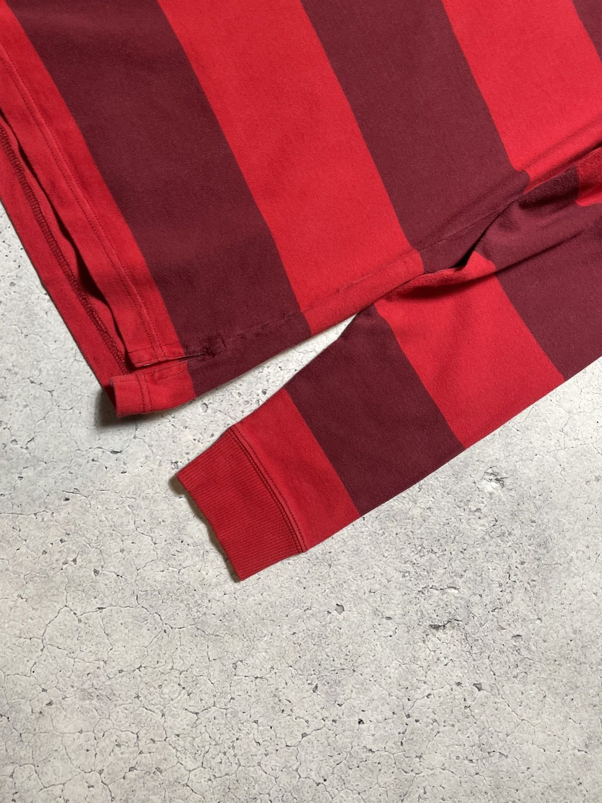 Nike Nike Vintage Striped Rugby Long Sleeve ATHDPT Y2K Swoosh Size US S / EU 44-46 / 1 - 4 Thumbnail