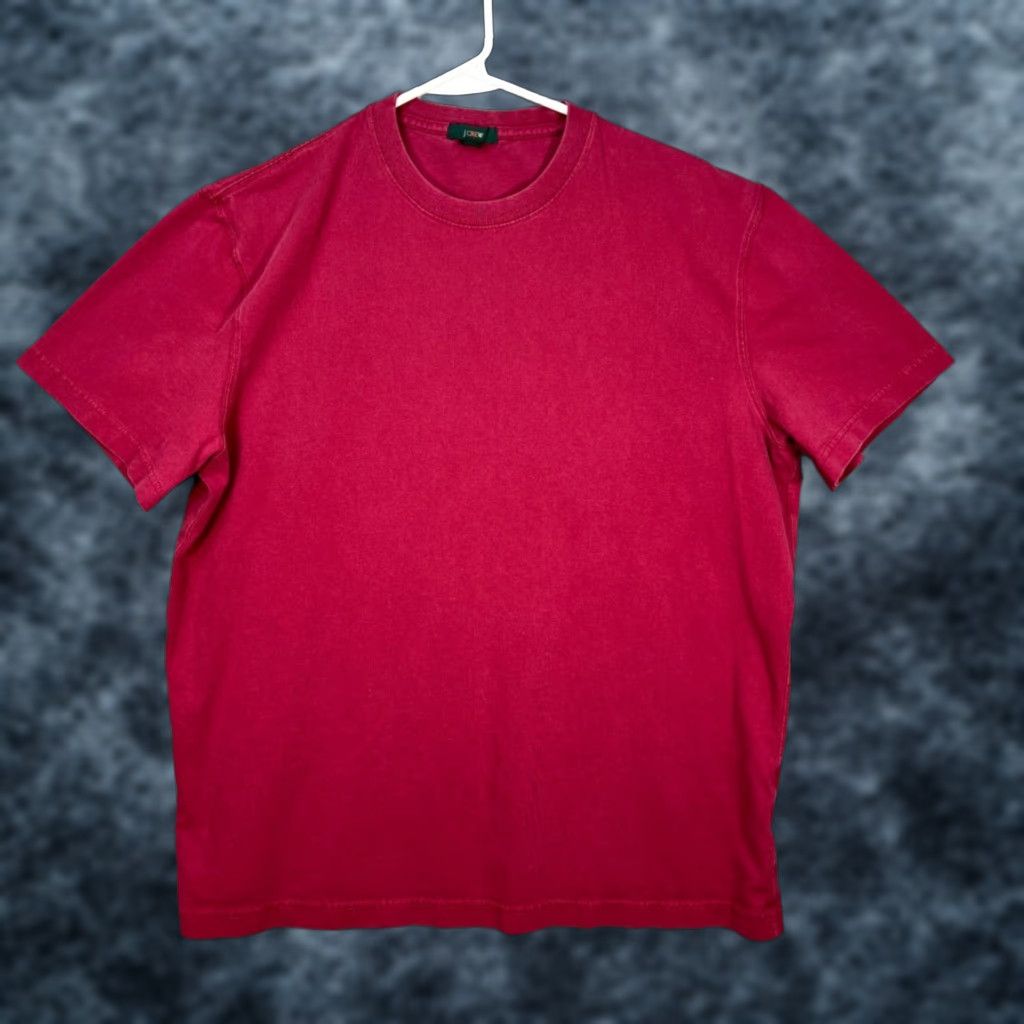 J.Crew J.CREW Mens Large Dark Pink Relaxed Fit T-Shirt 100% Cotton Shirt Adult Mens Short Sleeve Crew Neck Pink 2020s Mens Size US L / EU 52-54 / 3 - 1 Thumbnail