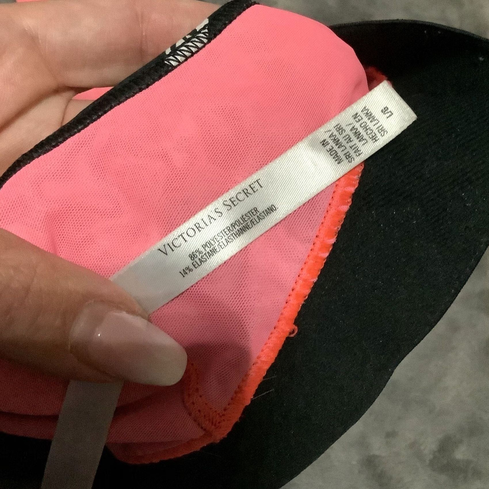 Victoria's Secret Victoria’s Secret VSX Victoria SPORT Racerback Sports Bra L Black Zebra Print Womens Size ONE SIZE - 5 Thumbnail