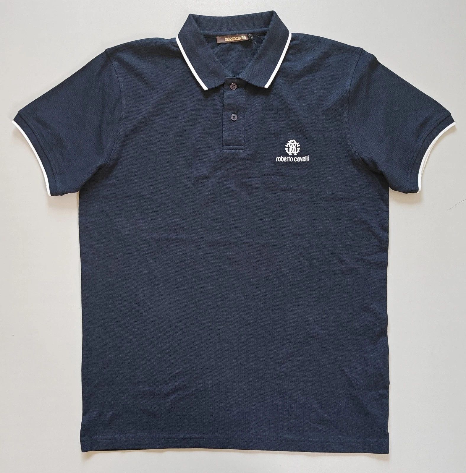 Roberto Cavalli Robert Cavalli RC Monogram-Embroidered Polo Shirt T / 6001 Size US XL / EU 56 / 4 - 2 Thumbnail