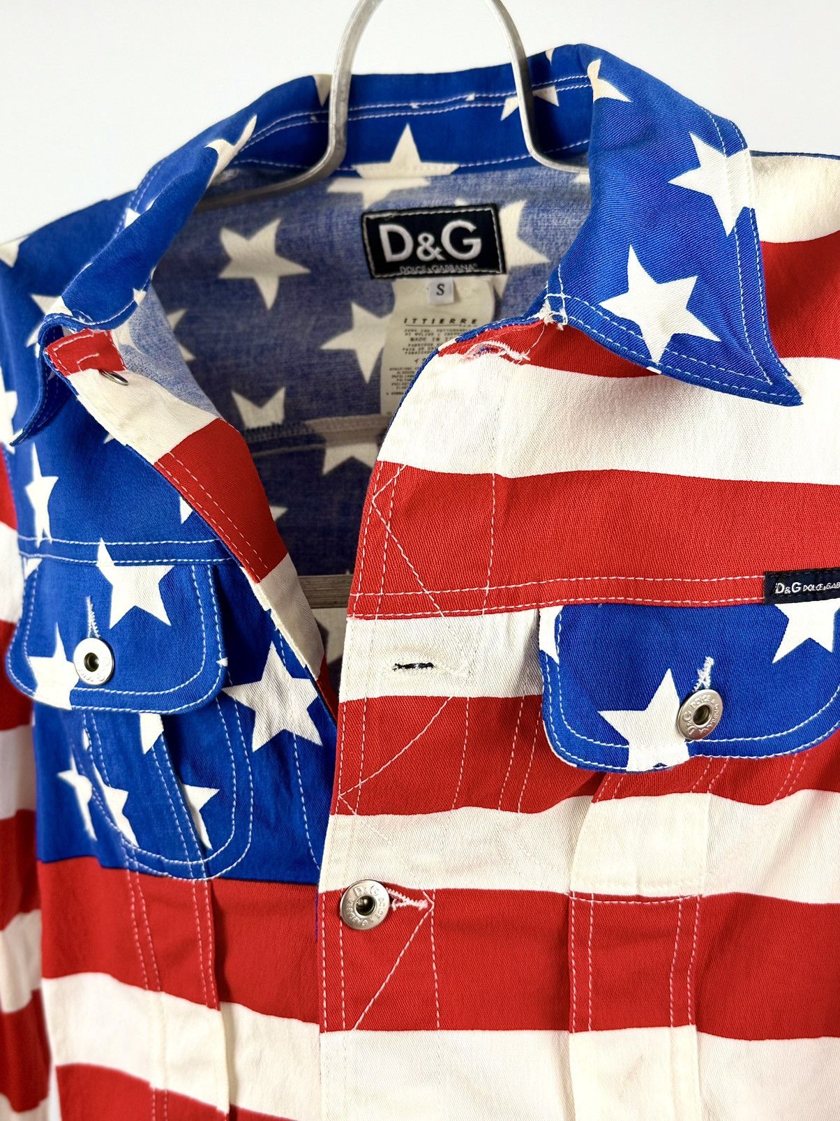 Dolce & Gabbana Dolce & Gabbana - 2000’s - Iconic - American Print - Jacket Size S / US 4 / IT 40 - 9 Thumbnail