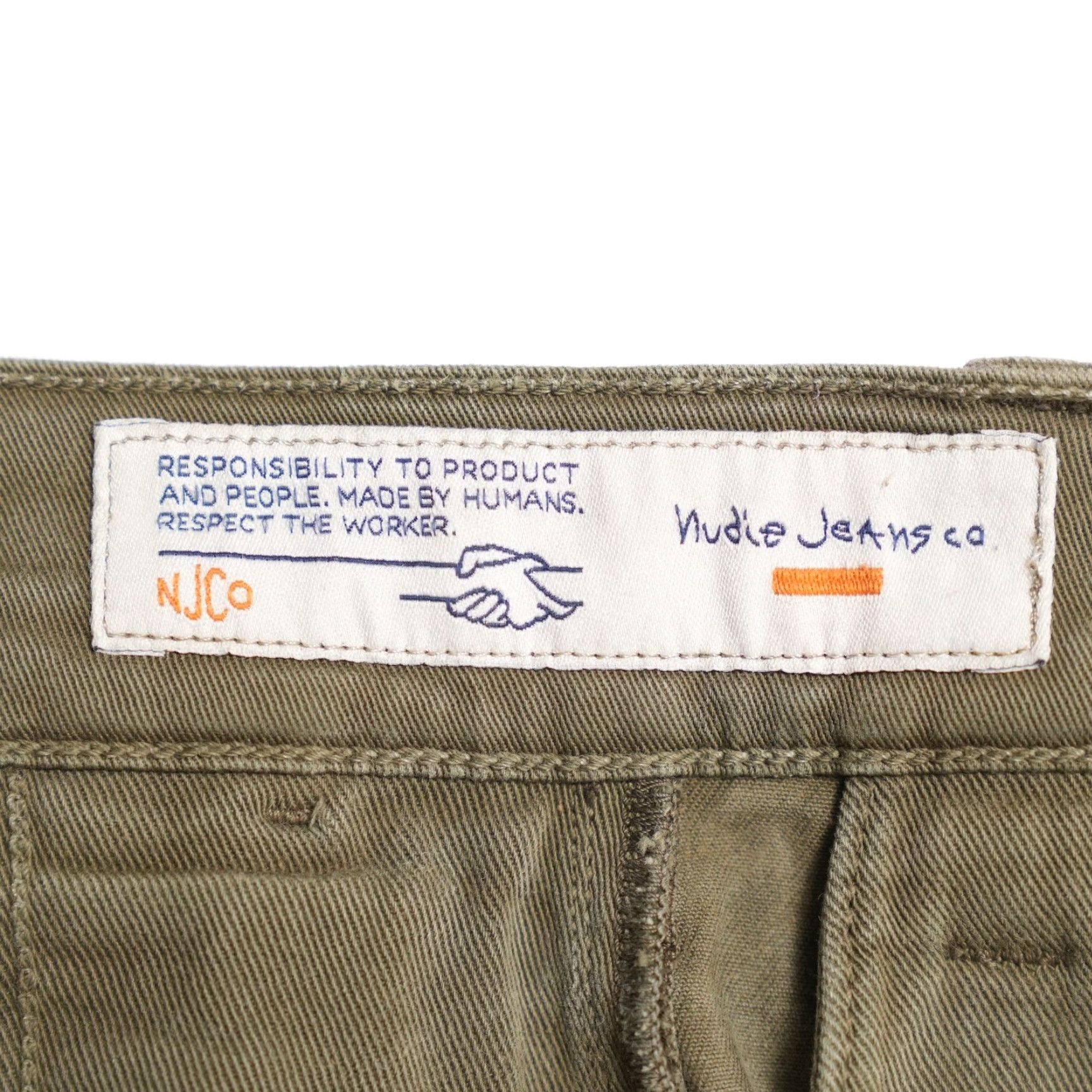 Nudie Jeans Nudie Jeans Slim Chino Pants Mens 30 x 34 Olive Green Slim Fit Trousers Casual Workwear 30 in Waist Mens Size US 30 / EU 46 - 4 Thumbnail