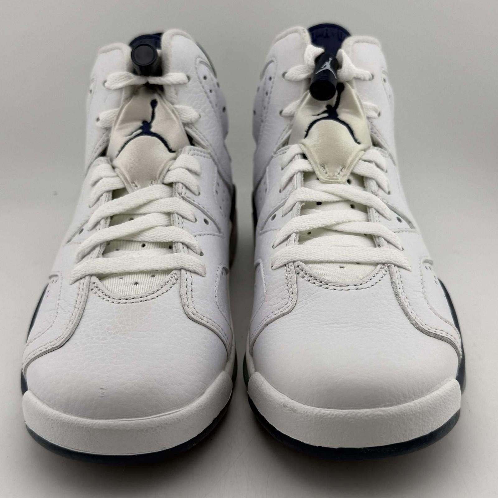 Jordan Brand Air Jordan 6 Retro GS White Midnight Navy 5Y Size US 5 / EU 37 - 3 Thumbnail