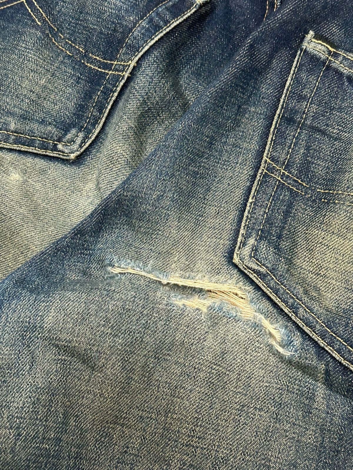 20471120 × Japanese Brand Vintage Bobson Selvedge Redline Japan Denim Indigo Washed Size US 31 - 17 Thumbnail