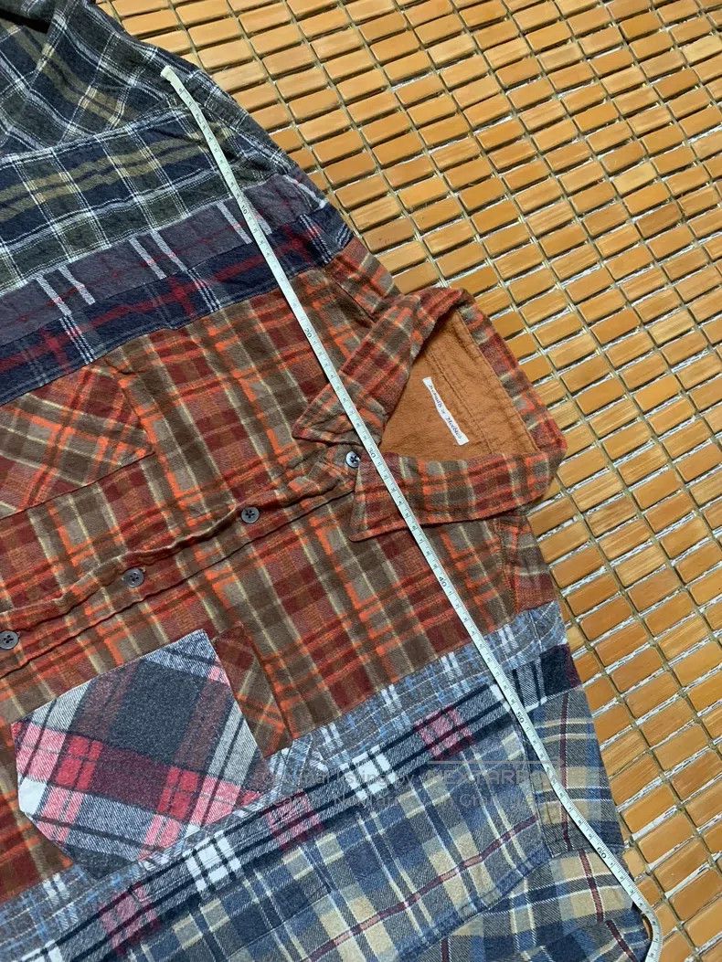 Needles Needles Patchwork deconstructed flannel shirt Size US L / EU 52-54 / 3 - 7 Thumbnail