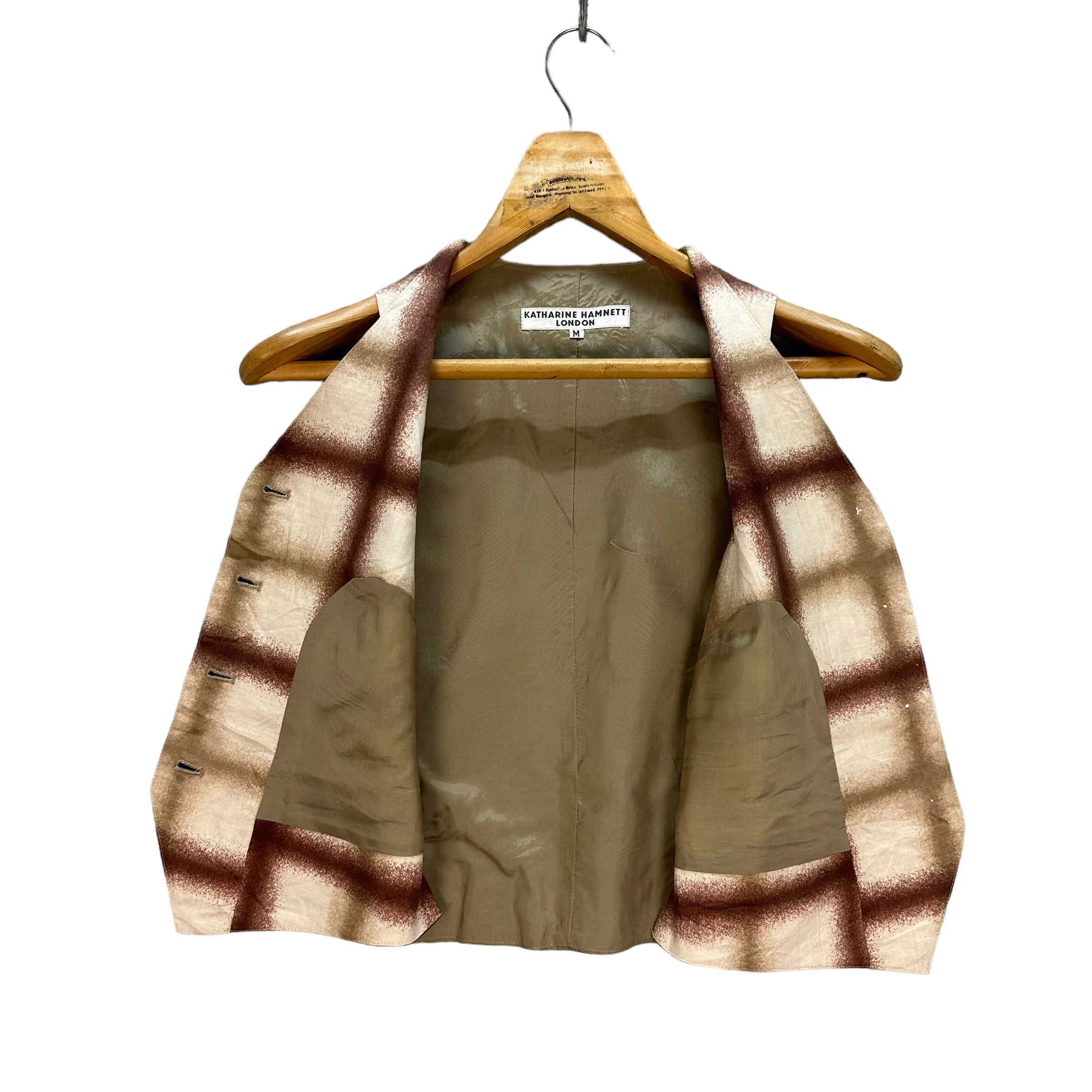 Katharine Hamnett London KATHARINE HAMNETT LONDON CHECKED VEST #7979-194 Size M / US 6-8 / IT 42-44 - 4 Thumbnail