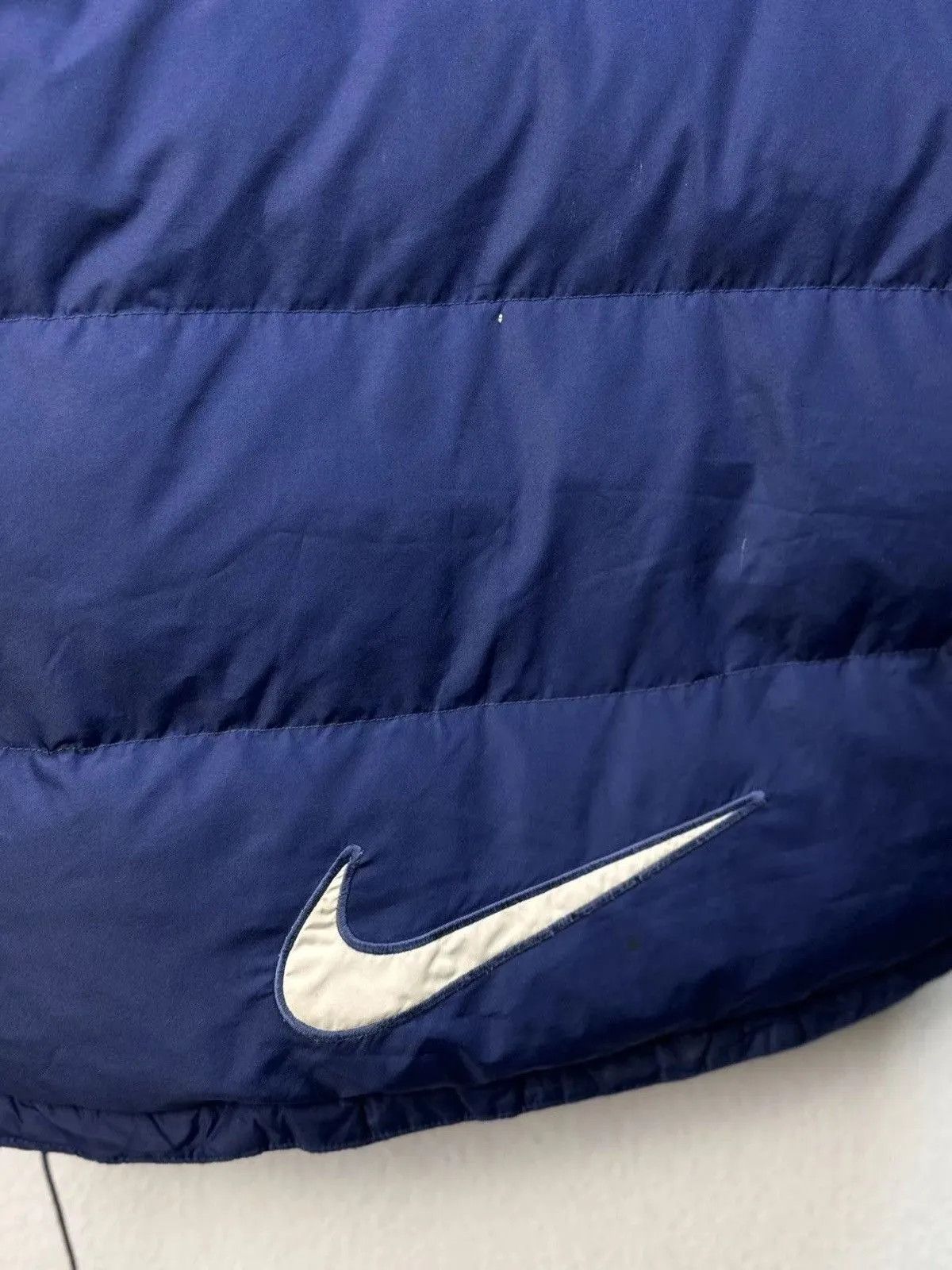 Nike × Vintage Vintage 90s Nike Down Feather Puffer Jacket Size US M / EU 48-50 / 2 - 16 Thumbnail