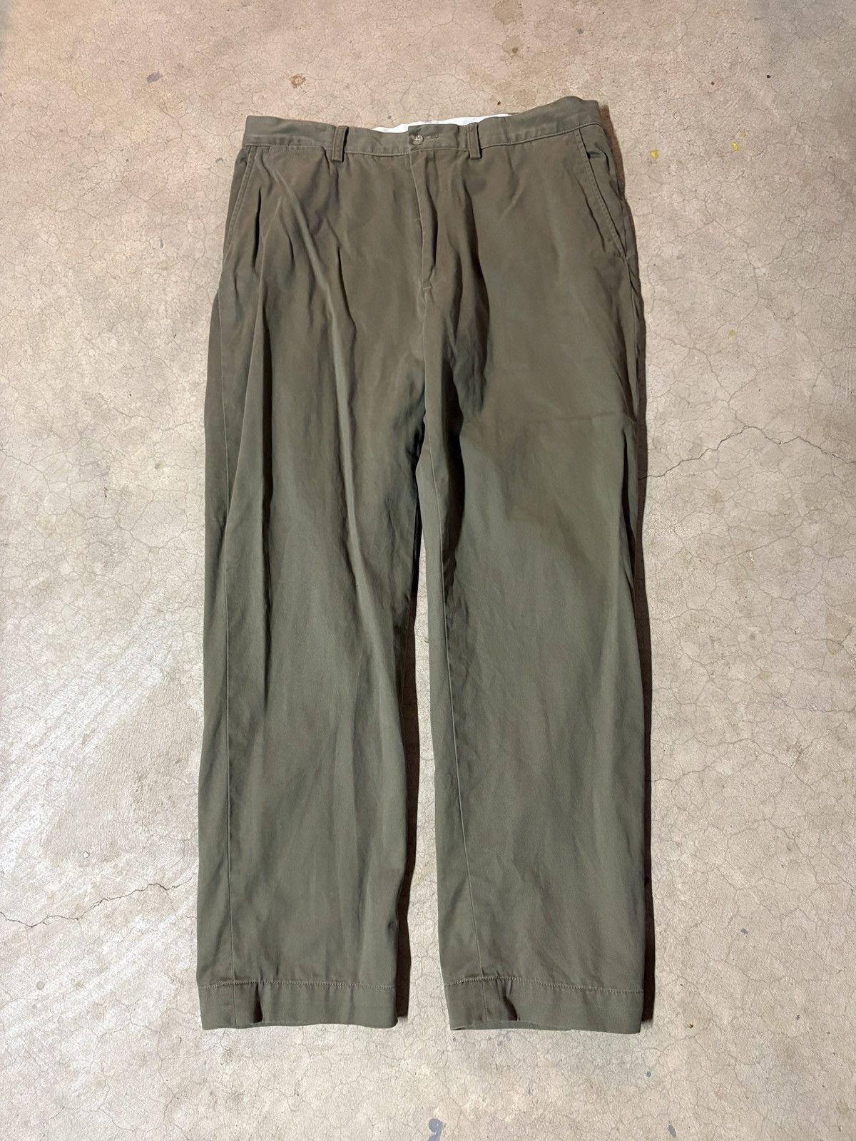 Polo Ralph Lauren VTG 90s Polo Ralph Lauren Prospect Cotton Pants Moss Green Size US 36 / EU 52 - 1 Thumbnail