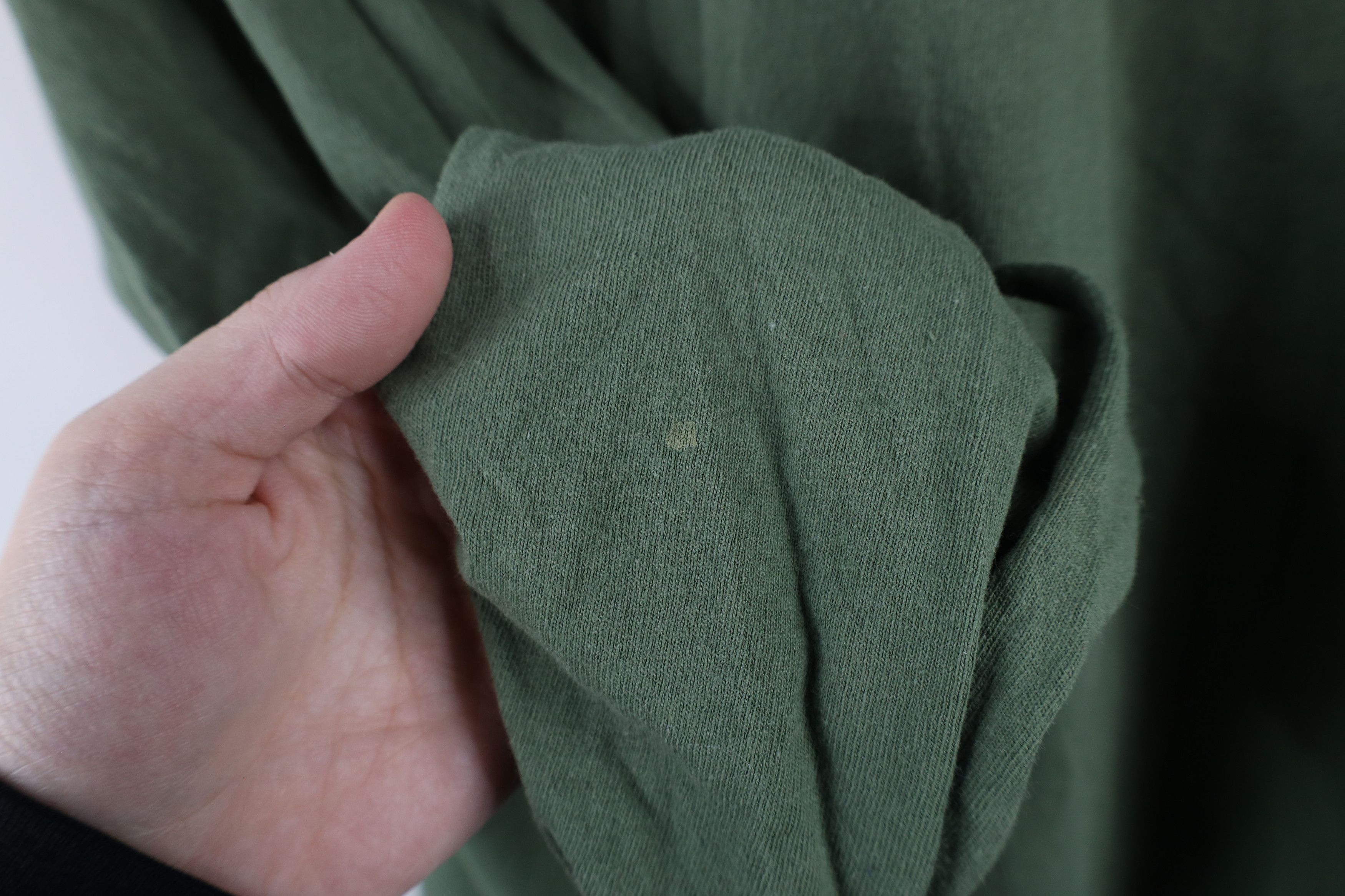 Vintage Vintage 90s Streetwear Long Sleeve T-Shirt Green Cotton Size US XL / EU 56 / 4 - 5 Thumbnail