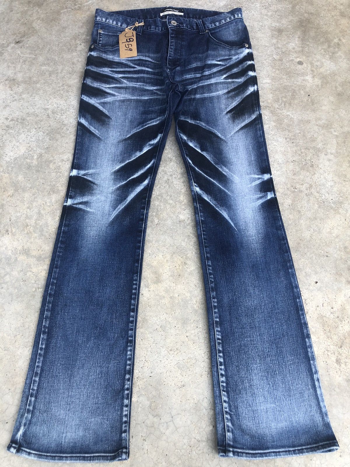 semanticdesign Japanese Semantic Design Flared Jeans Distressed Jeans Size US 31 - 1 Thumbnail