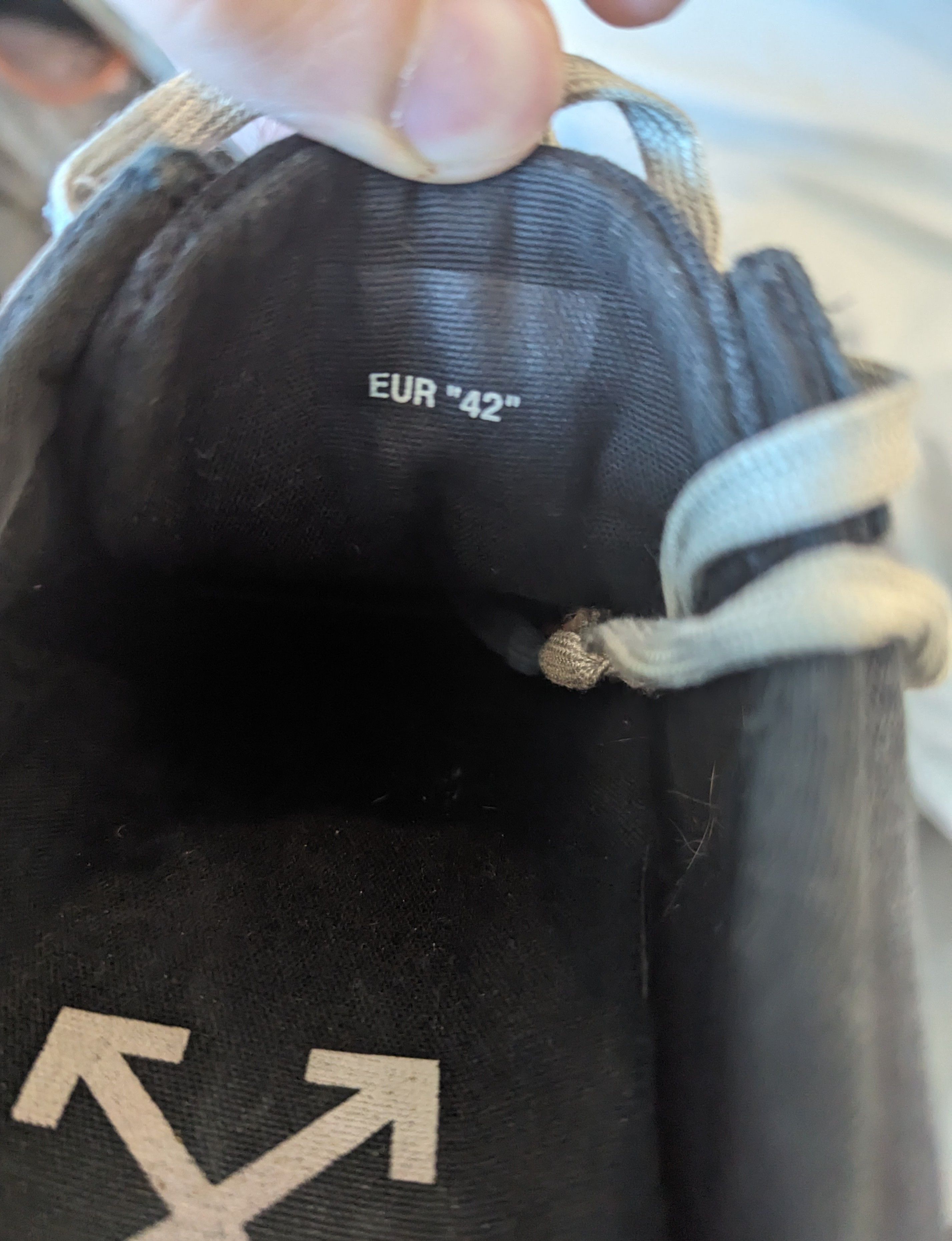 Off-White OFF-WHITE Vulc Low Top Vulcanized Black Canvas Sneaker Size US 11.5 / EU 44-45 - 7 Thumbnail