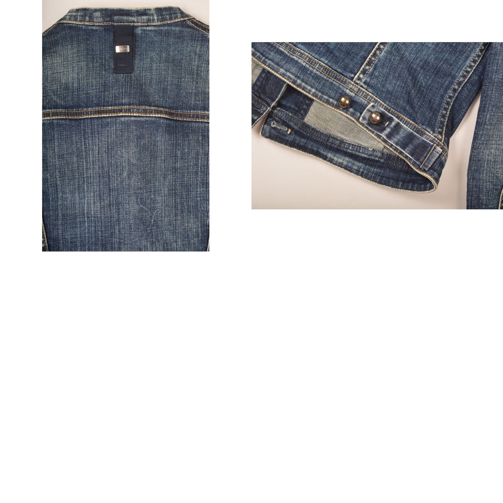 Vintage HIGH USE Womens Blue Denim Jacket Size 6 Jacket Womens Blue Denim Jacket 6 Blue 90s? Size M / US 6-8 / IT 42-44 - 8 Thumbnail