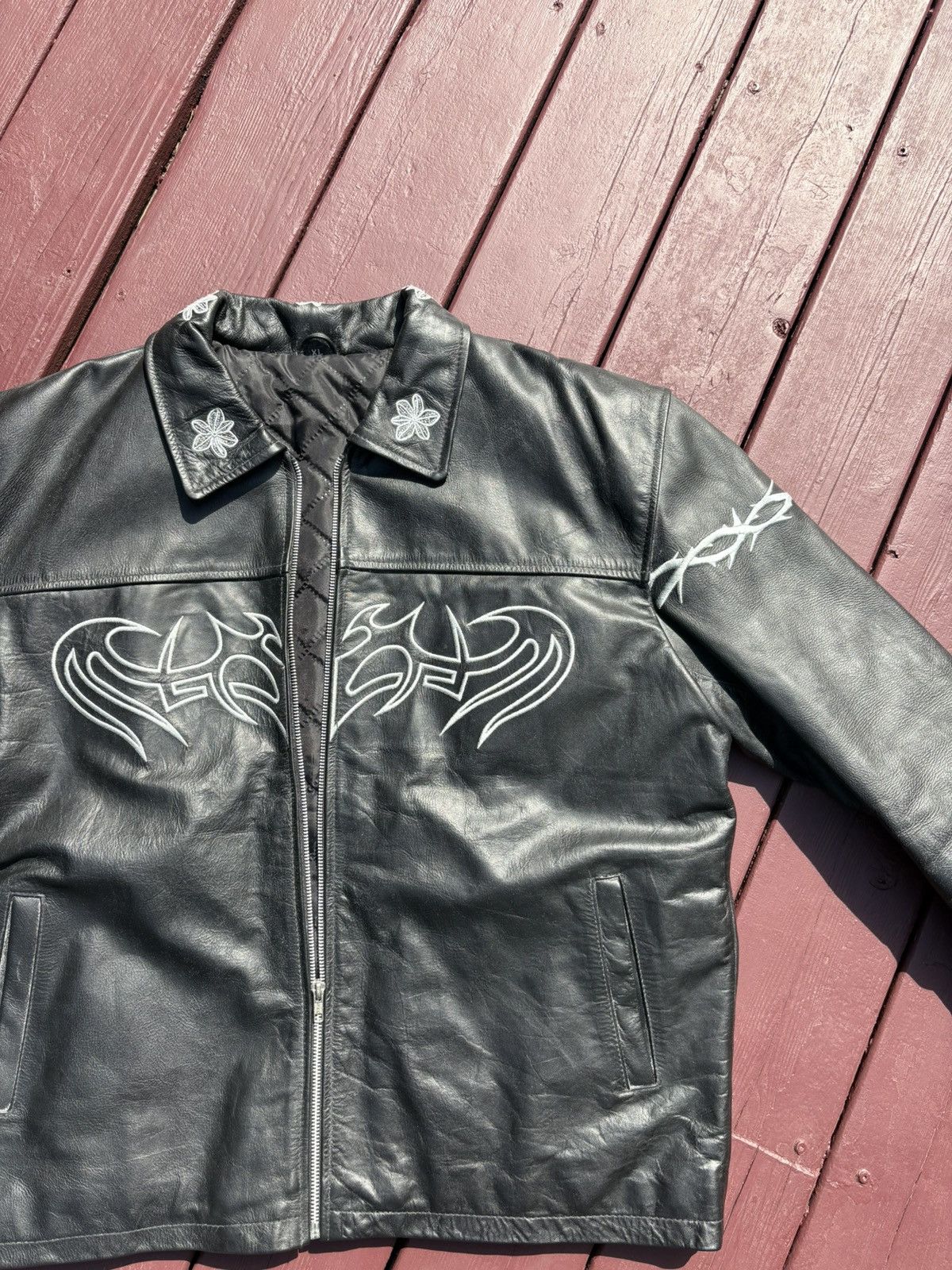 Other Opus 1 LambSkin Leather Jacket, Black and White, Elisium Size US XL / EU 56 / 4 - 2 Thumbnail