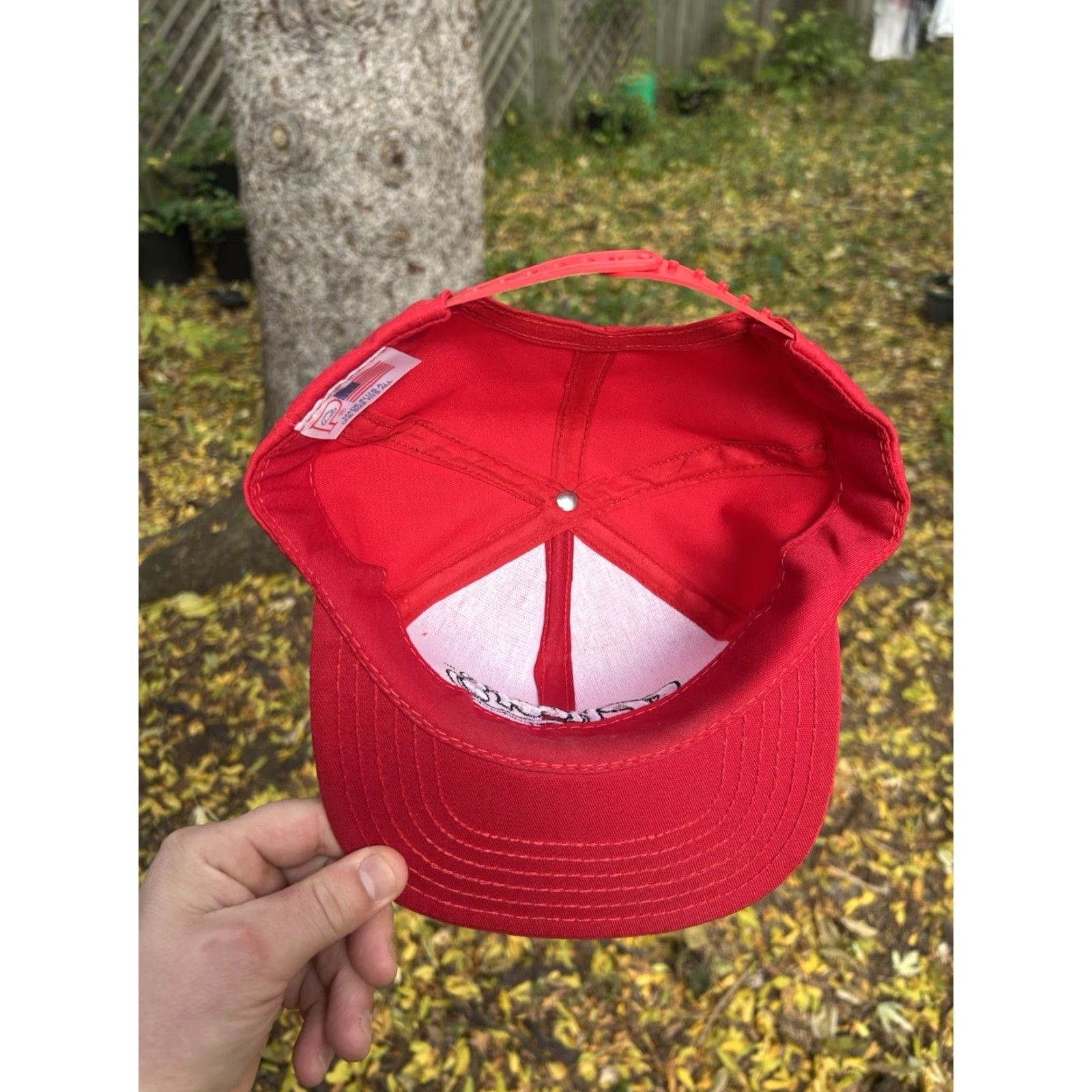 Vintage VINTAGE 90s Boston Snapback Hat Cap Cheers USA Made Red Men Adjustable Snapback Size ONE SIZE - 5 Thumbnail