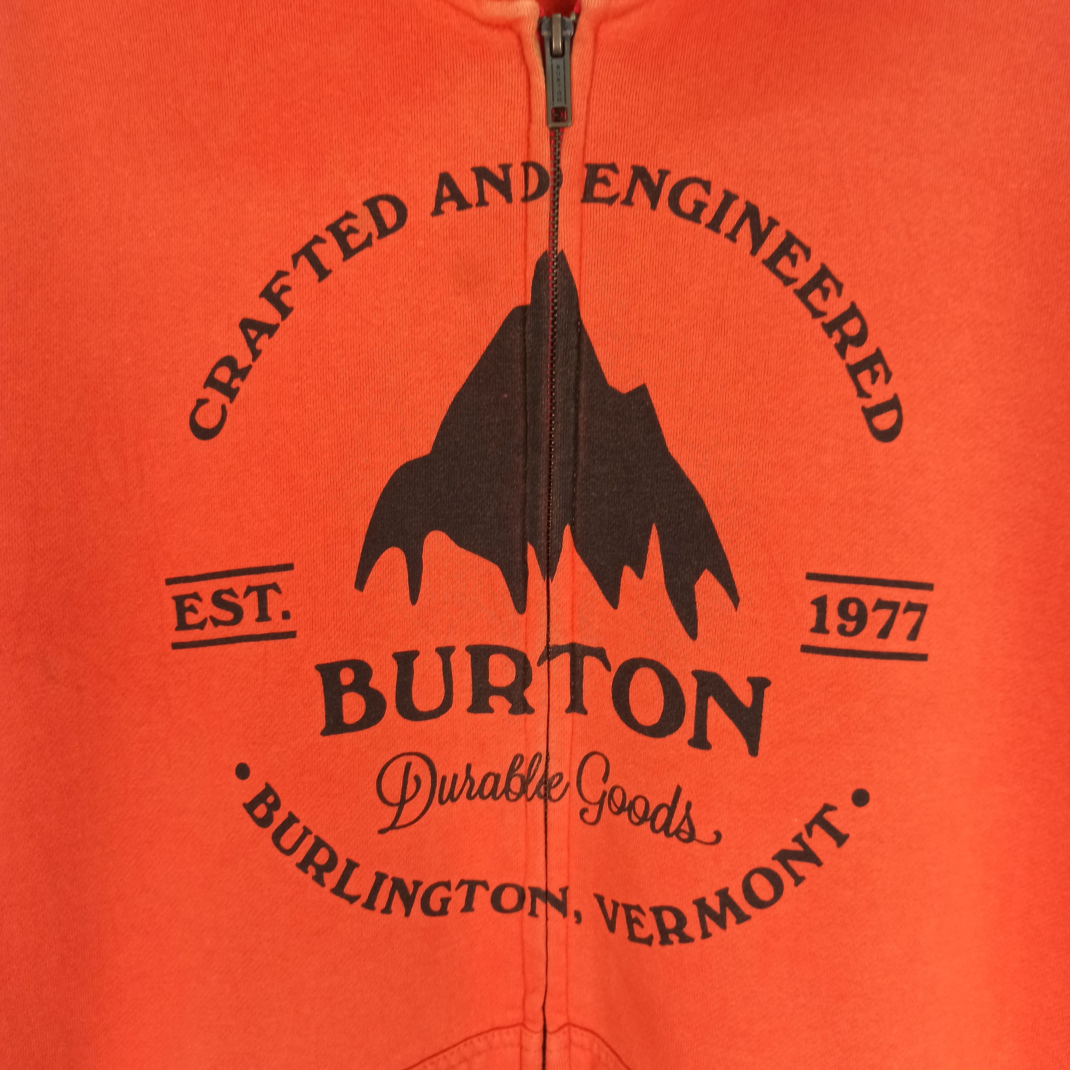 Burton Distressed Burton Hoodie Zipper Size US L / EU 52-54 / 3 - 4 Thumbnail