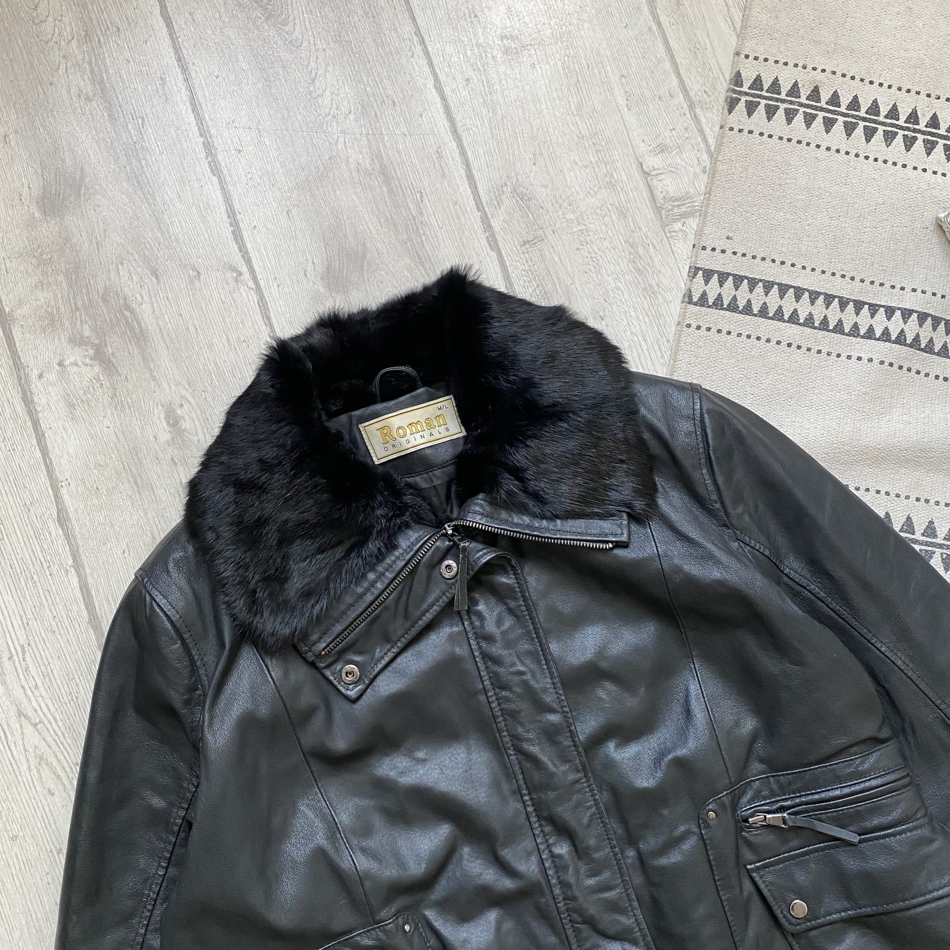 Genuine Leather Y2K Vintage 90s Real Leather Rabbit fur Jacket coat Kapital Size L / US 10 / IT 46 - 2 Thumbnail