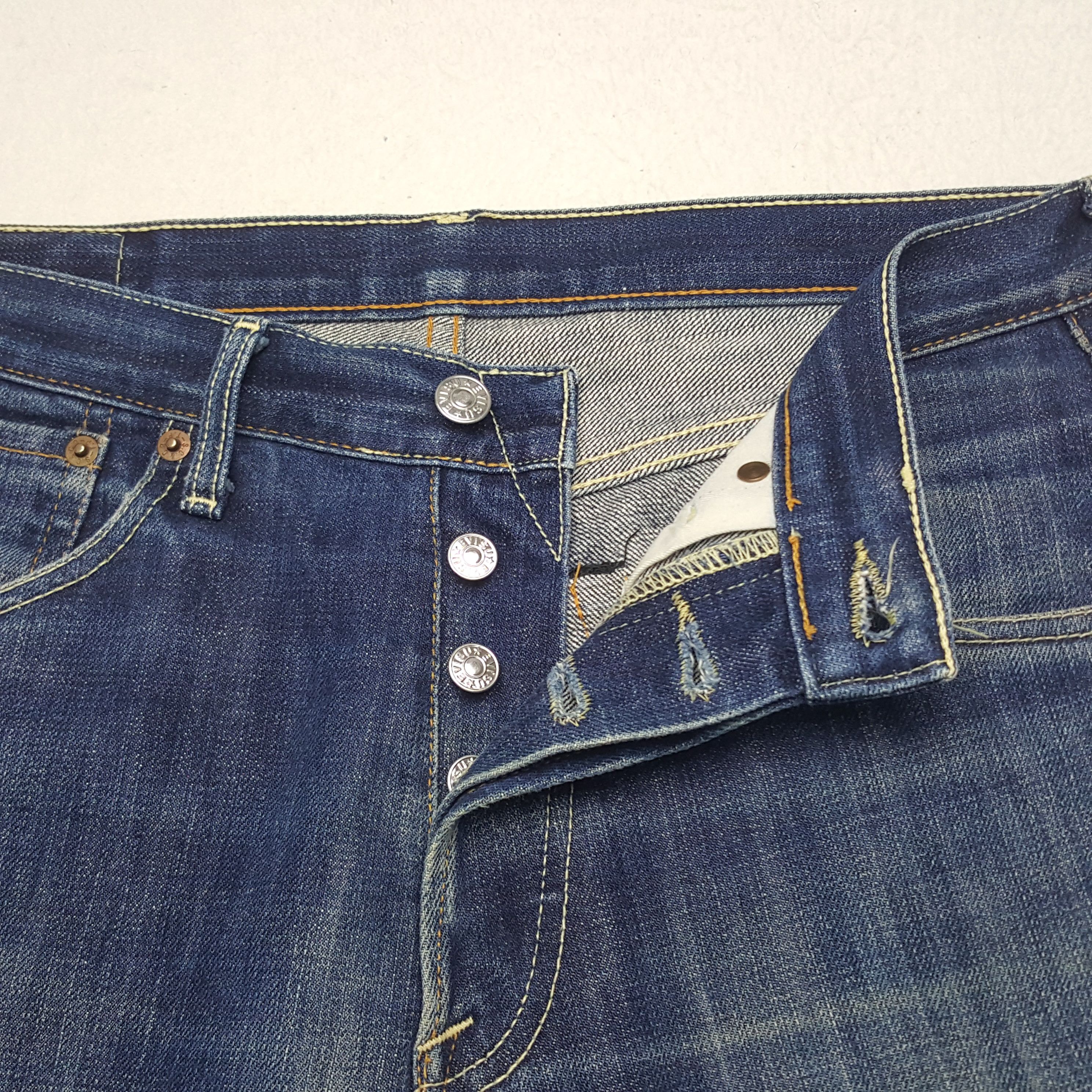 Evisu × Japanese Brand × Vintage Vintage EVISU Japanese Brand Daicock Custom Art Denim Jeans Size US 35 - 8 Thumbnail