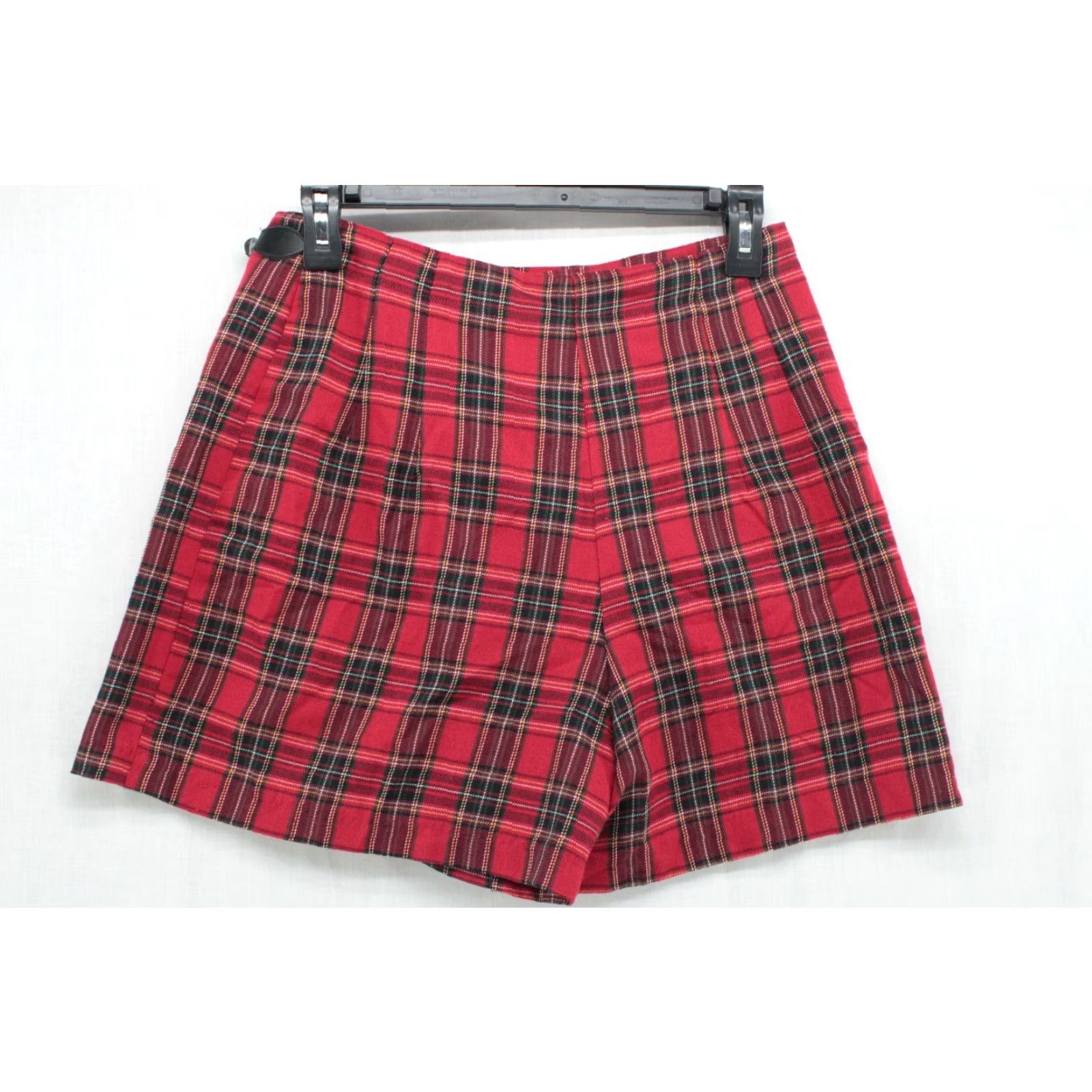 Vintage VINTAGE California Concepts Plaid Mini Skort Women's Size 7 Red Belted Size 28" / US 6 / IT 42 - 5 Thumbnail