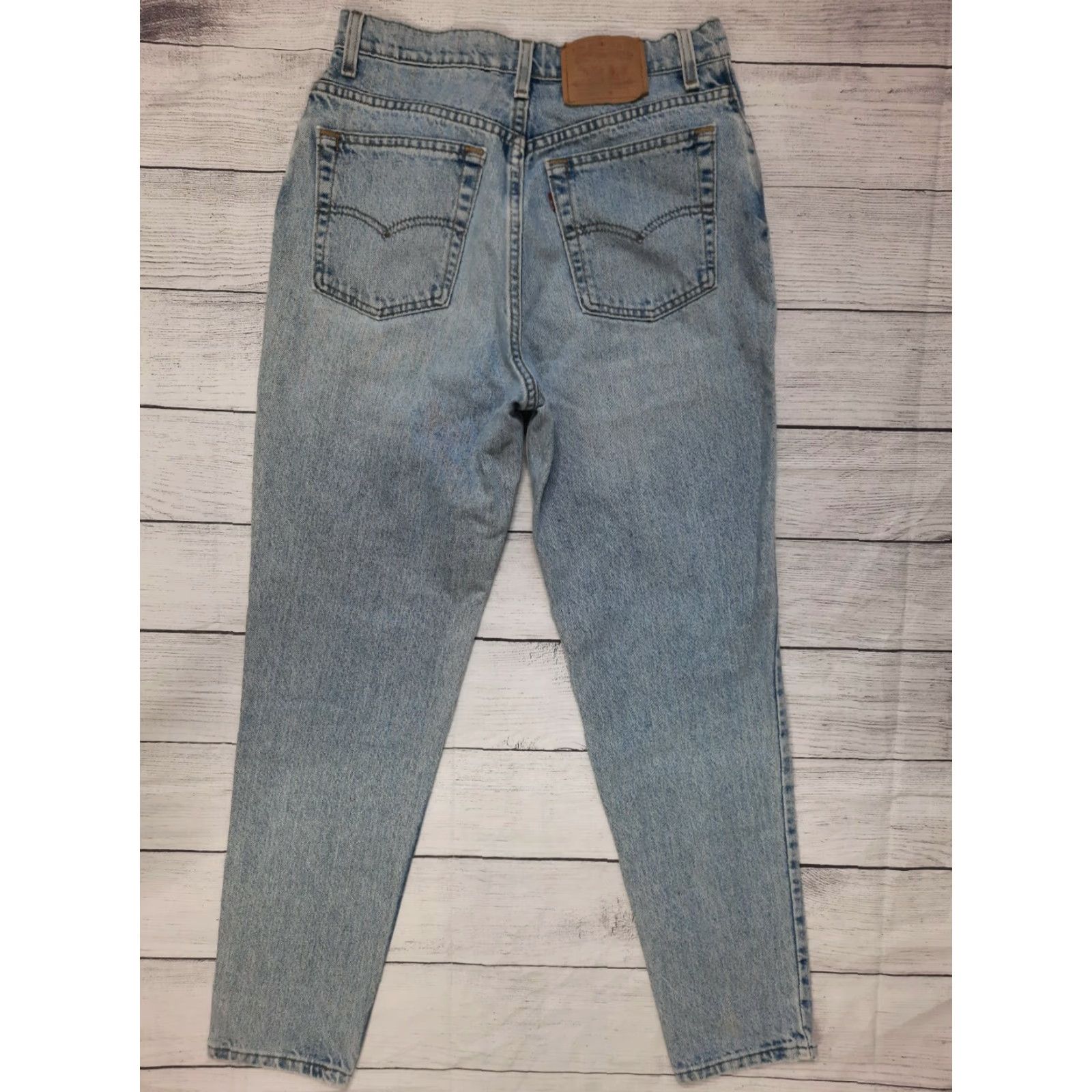 Levi's VINTAGE Levi's 17512-0211 High Rise Tapered Mom Jeans Size 6 28x29 Denim Blue United States Men/Women? Size 28" / US 6 / IT 42 - 2 Thumbnail