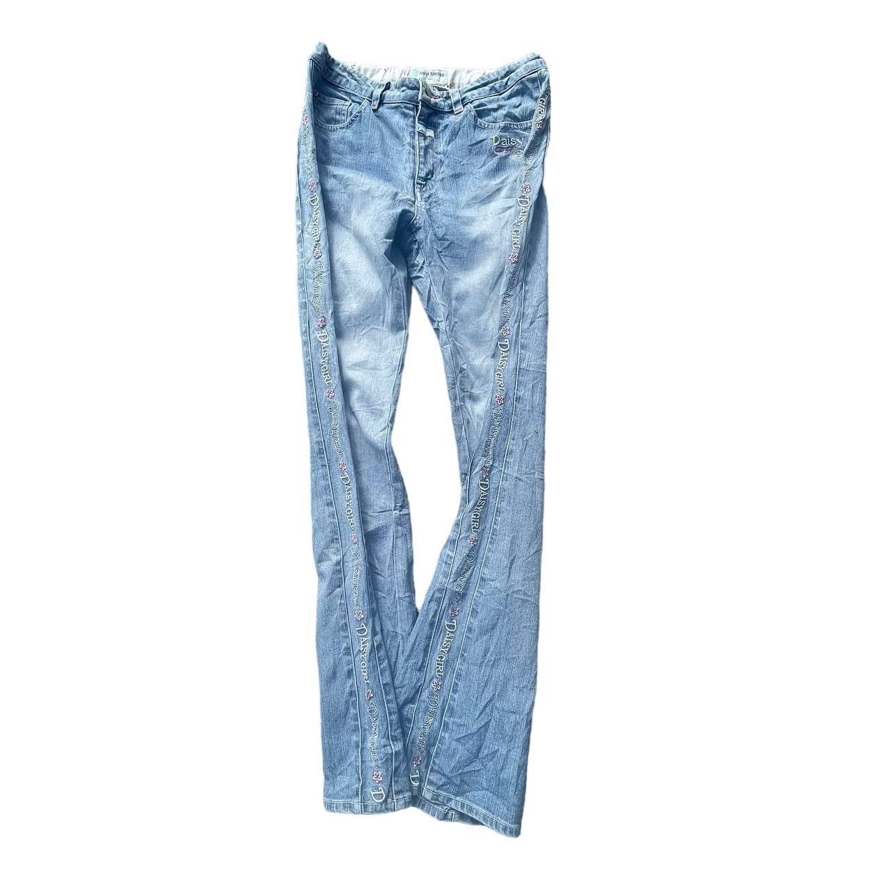 Beauty Beast × Hysteric Glamour × Vintage Vintage Daisy Lovers Embroided Side Tap Flare Denim Pants Size 28" / US 6 / IT 42 - 7 Thumbnail