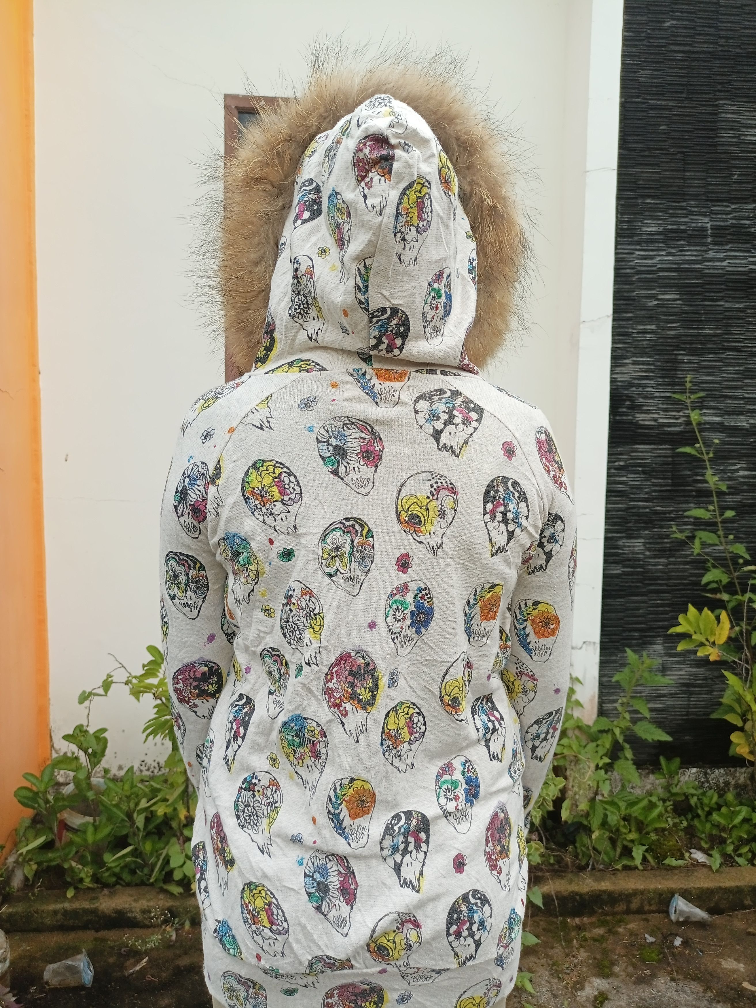 Japanese Brand × Le Grande Bleu (L.G.B.) SCOLAR Skulls Fur Hoodie Size US M / EU 48-50 / 2 - 6 Thumbnail