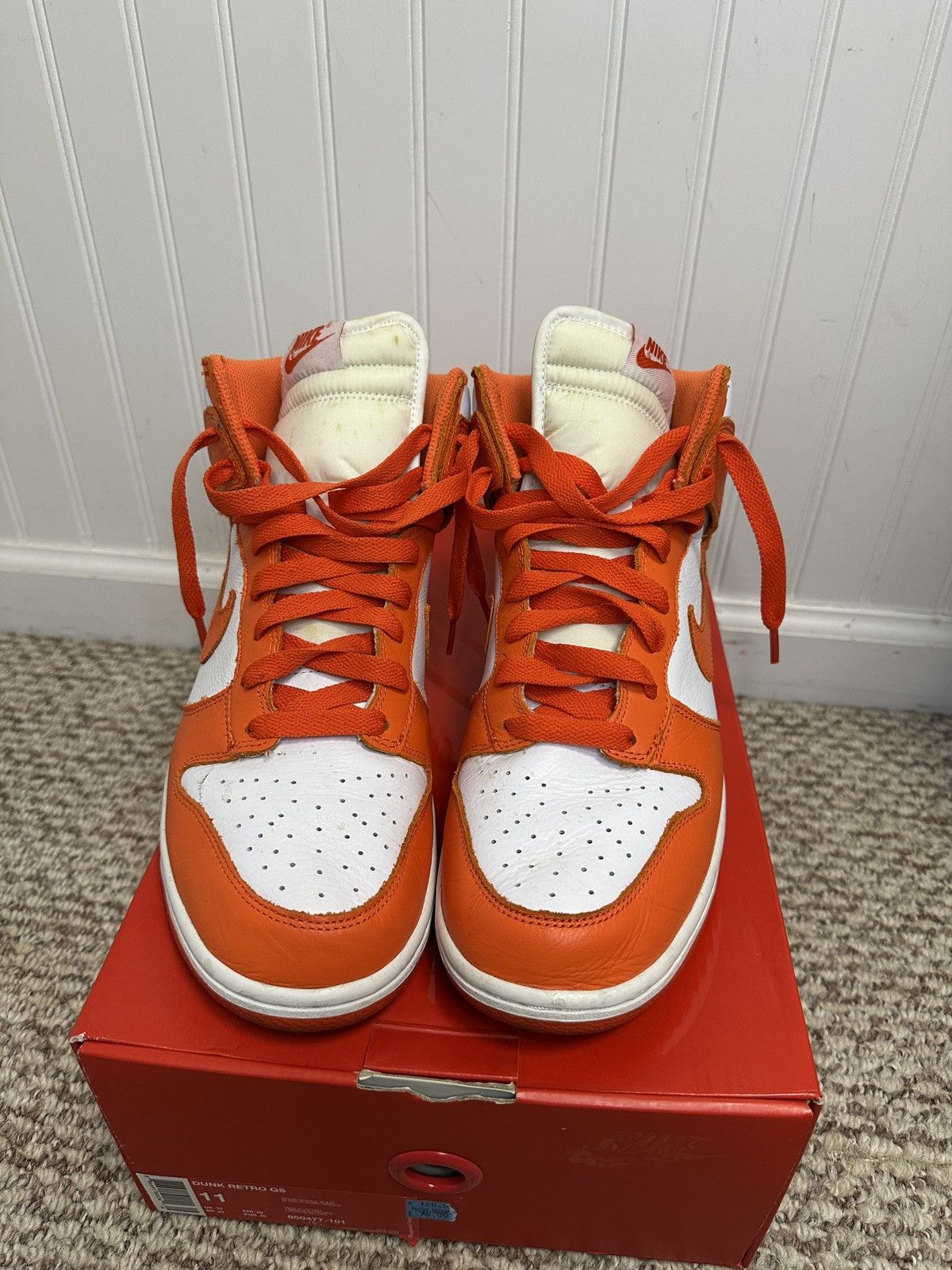 Nike × Vintage Nike Syracuse Dunks QS 2012 Sz 11 Size US 11 / EU 44 - 2 Thumbnail