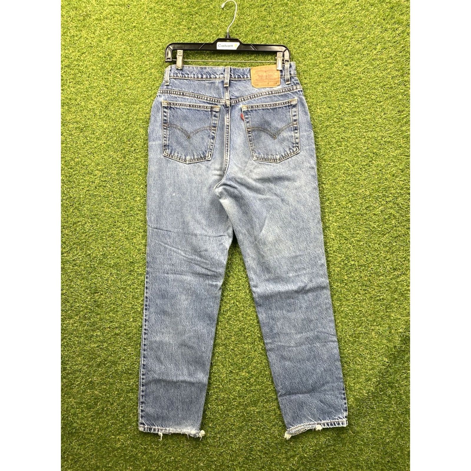 Levi's VINTAGE Levi's 512 Jeans Womens Juniors 28x30 Slim Straight Blue Medium Wash Casual Floor Size 34" / US 12 / IT 48 - 2 Thumbnail
