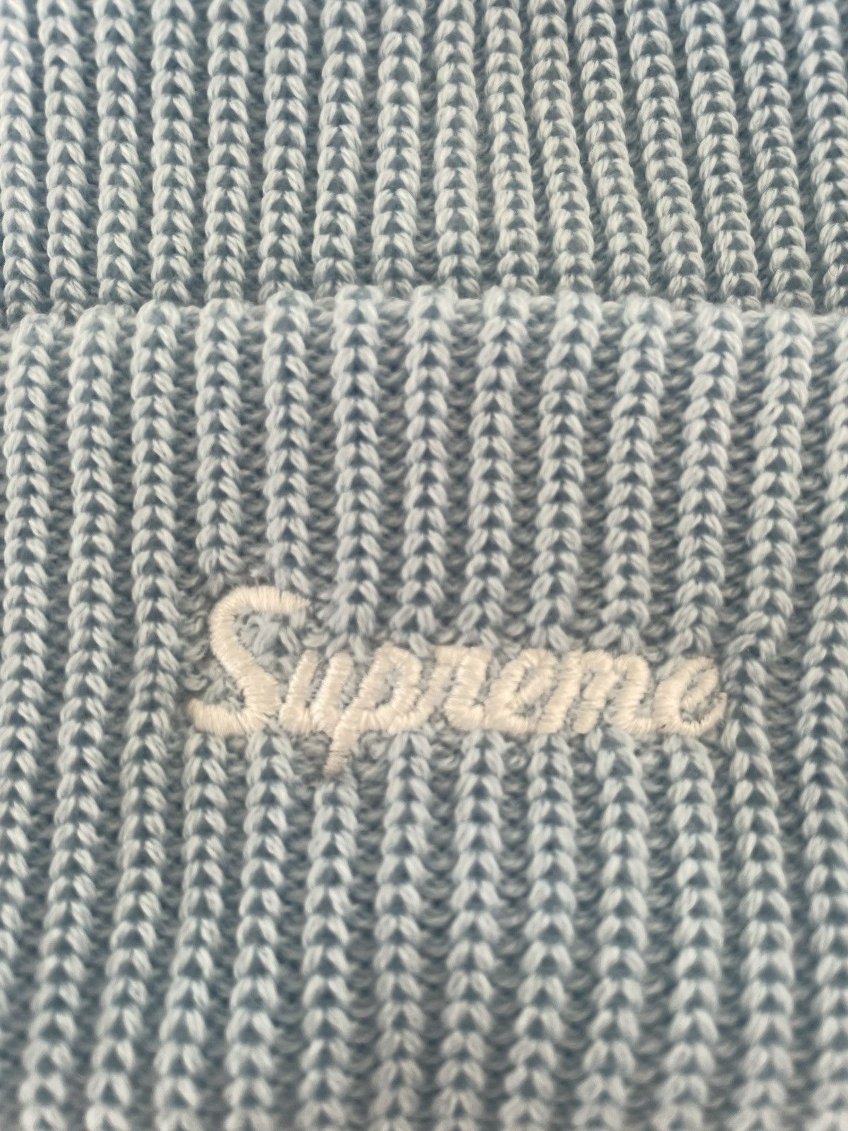 Supreme Baby blue supreme beanie Size ONE SIZE - 2 Thumbnail