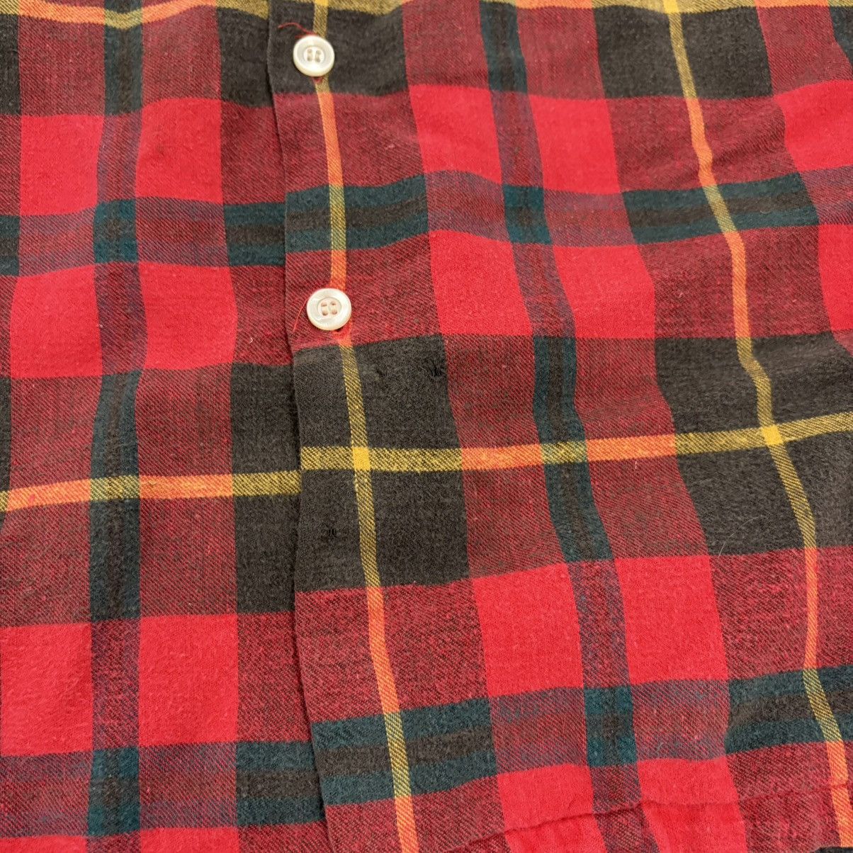 McGregor Vintage 60s McGregor Red Plaid Pattern Cotton Flannel Size US M / EU 48-50 / 2 - 2 Thumbnail