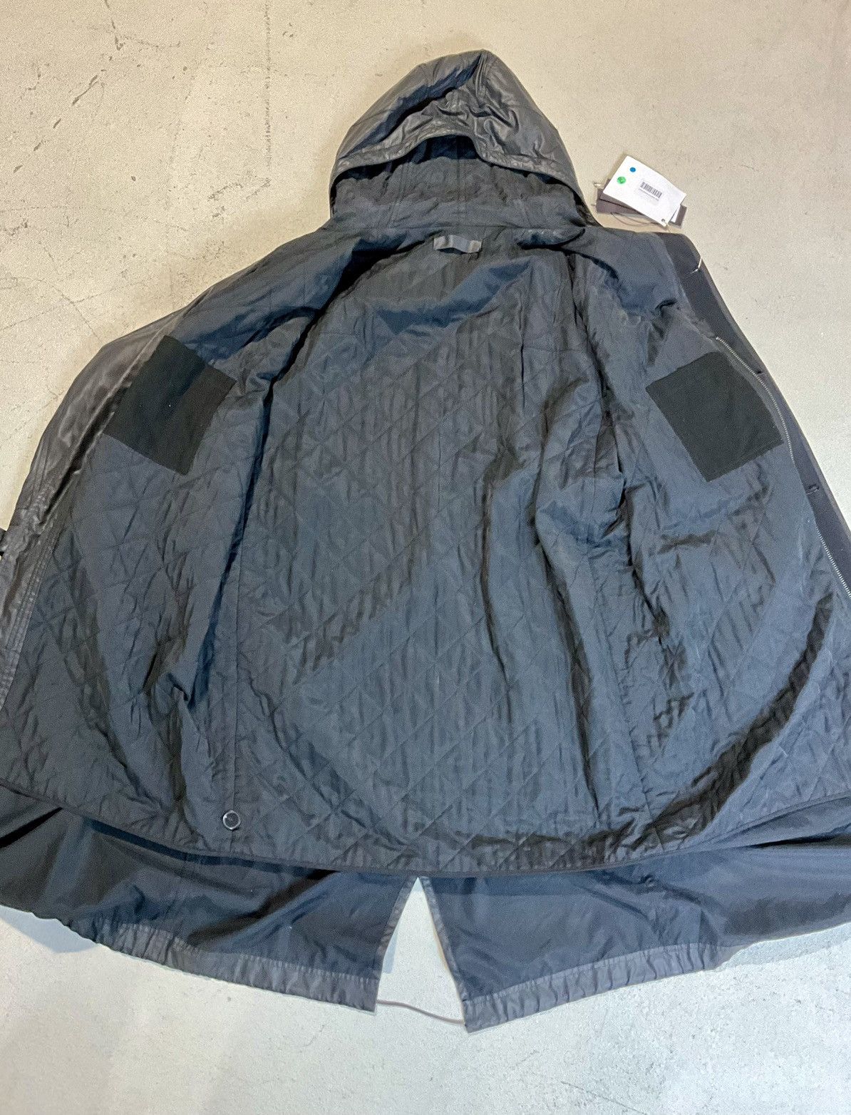Haider Ackermann LAST DROP Waxed Black Cupro Blend Grey Belt Oversized Parka Size US M / EU 48-50 / 2 - 10 Thumbnail