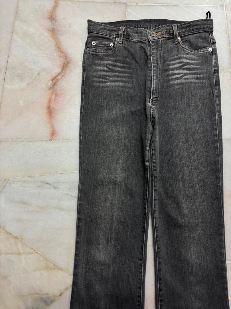 Japanese Brand 💥FLARED💥VINTAGE 90s STYLE JAPANEDE WHISKER BOOTCUT JEANS Size US 27 - 3 Thumbnail