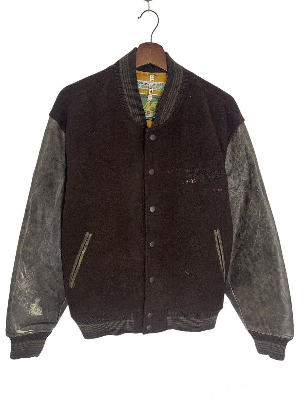 Vintage VINTAGE VARSITY LEATHER US MACHOPE Size US M / EU 48-50 / 2 - 1 Thumbnail