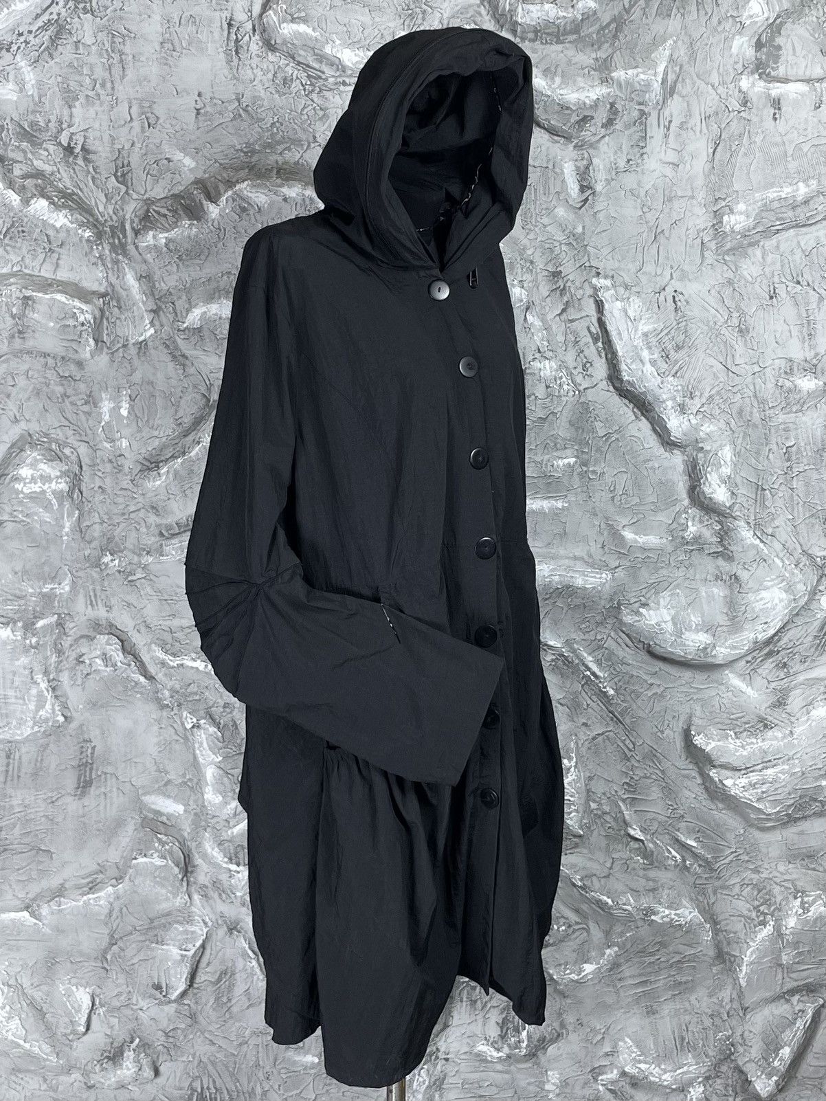 Japanese Brand × Junya Watanabe × Le Grande Bleu (L.G.B.) Vintage Nylon Coat Huge Hood Yohji Issey Miyake Archive Vibe Size US M / EU 48-50 / 2 - 2 Thumbnail