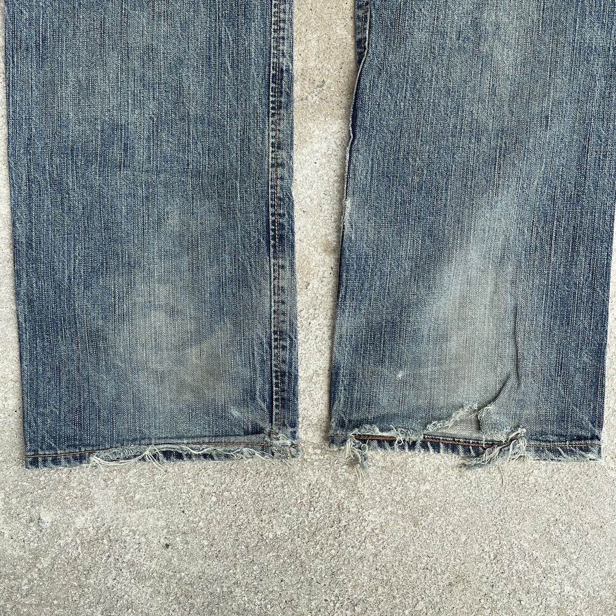 Edwin “EDWIN” 505ZX DISTRESSED REDLINE SELVEDGE DENIM JEAN Size US 31 - 12 Thumbnail