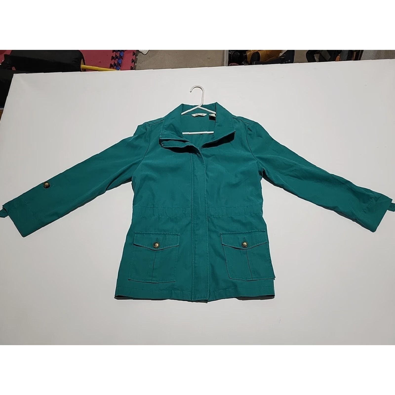 Orvis VINTAGE Orvis Jacket Women's Medium Green Full Zip Polycot 80's Casual Outdoors Mens? Size M / US 6-8 / IT 42-44 - 3 Thumbnail