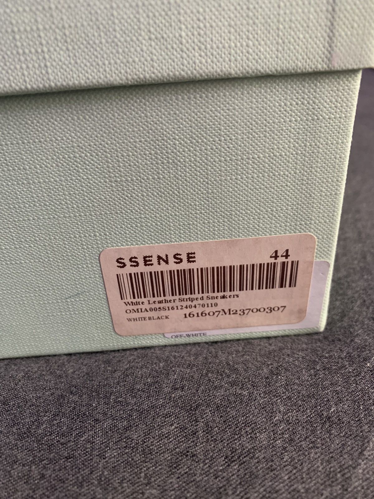 Off-White Off White Leather Striped Sneakers Size US 11 / EU 44 - 7 Thumbnail