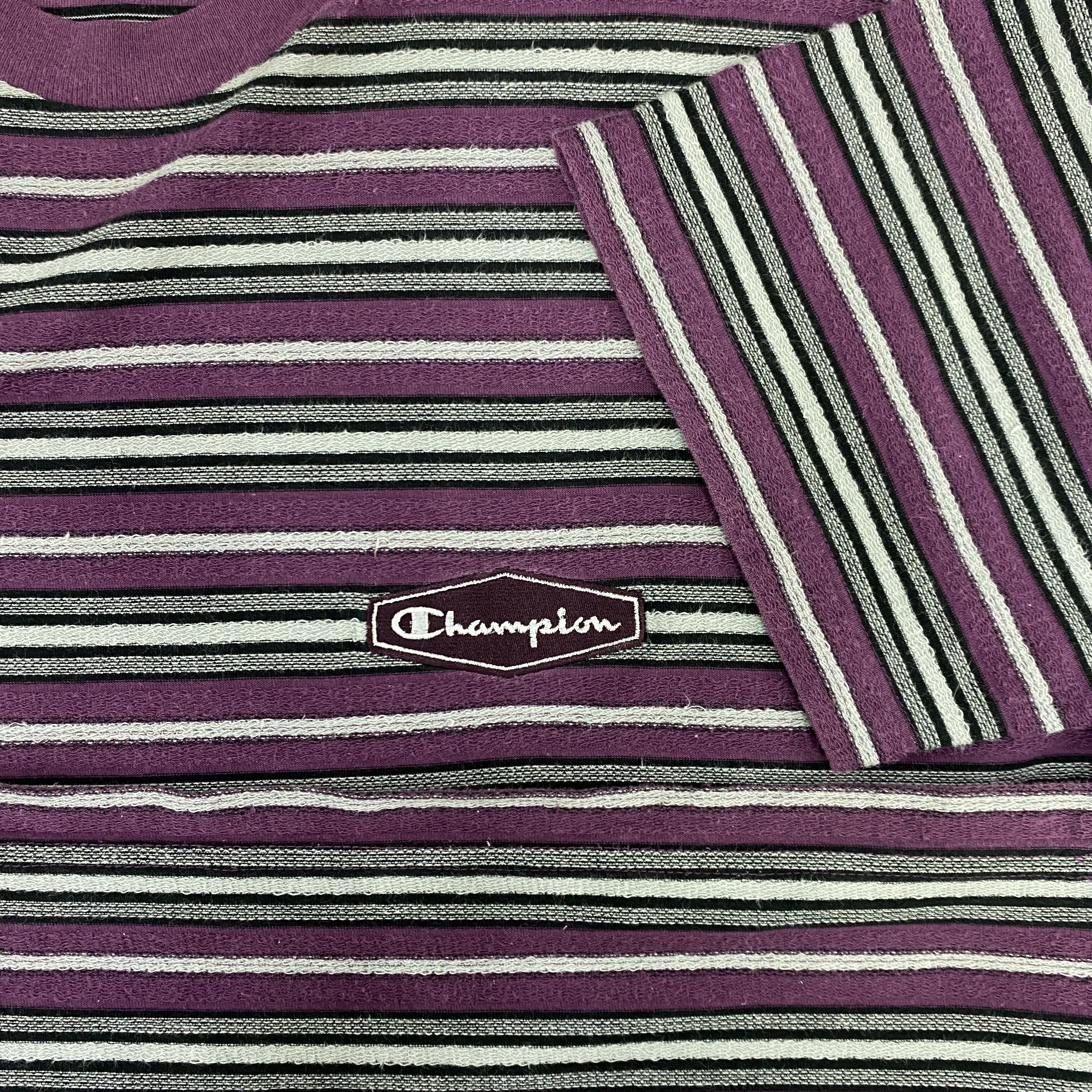 Champion Vintage Champion Streak Striped T-shirt - J069 Size US L / EU 52-54 / 3 - 5 Thumbnail