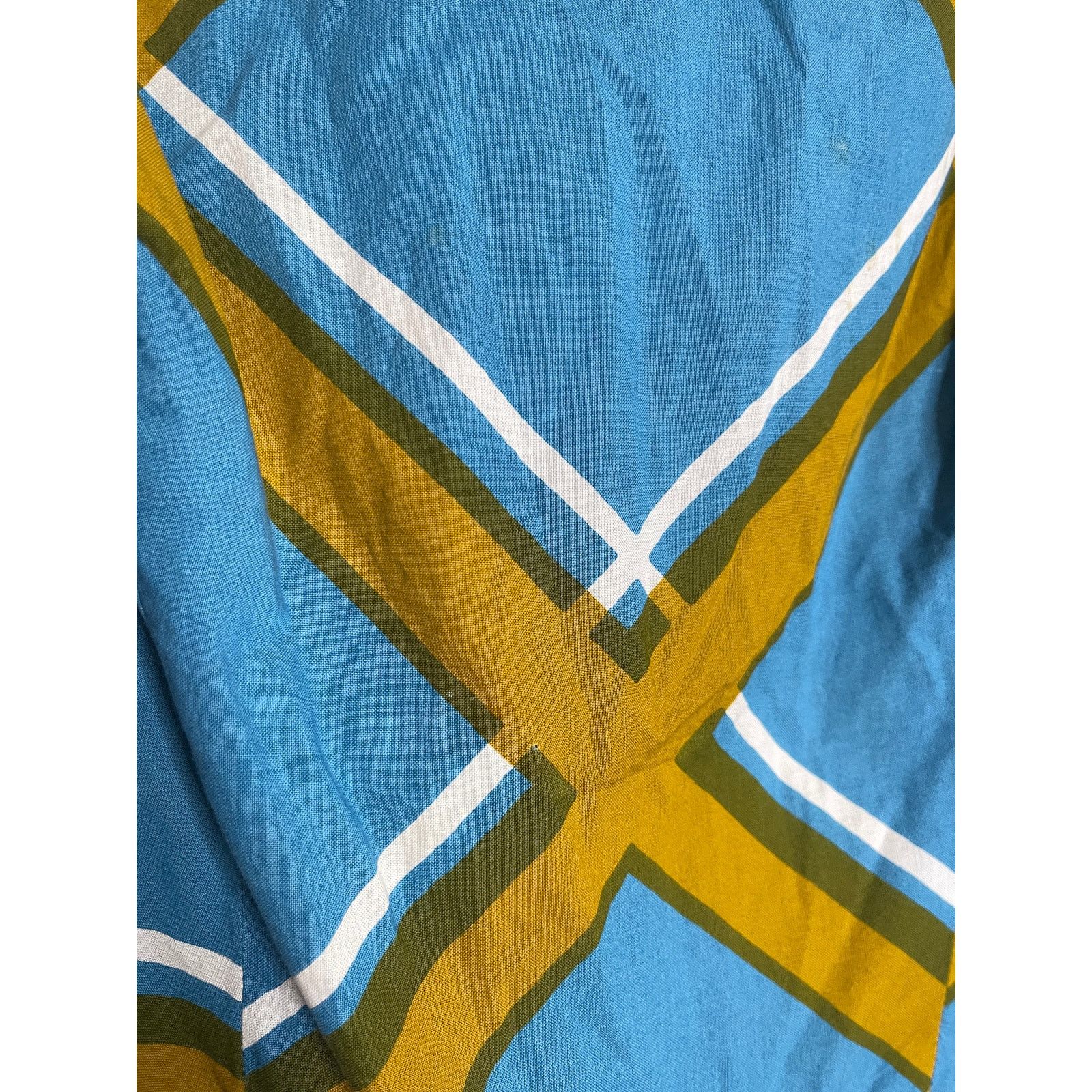 Marimekko Vintage 1972 Marimekko Grid Pattern Cotton Maxi Dress Size XL / US 12-14 / IT 48-50 - 13 Thumbnail