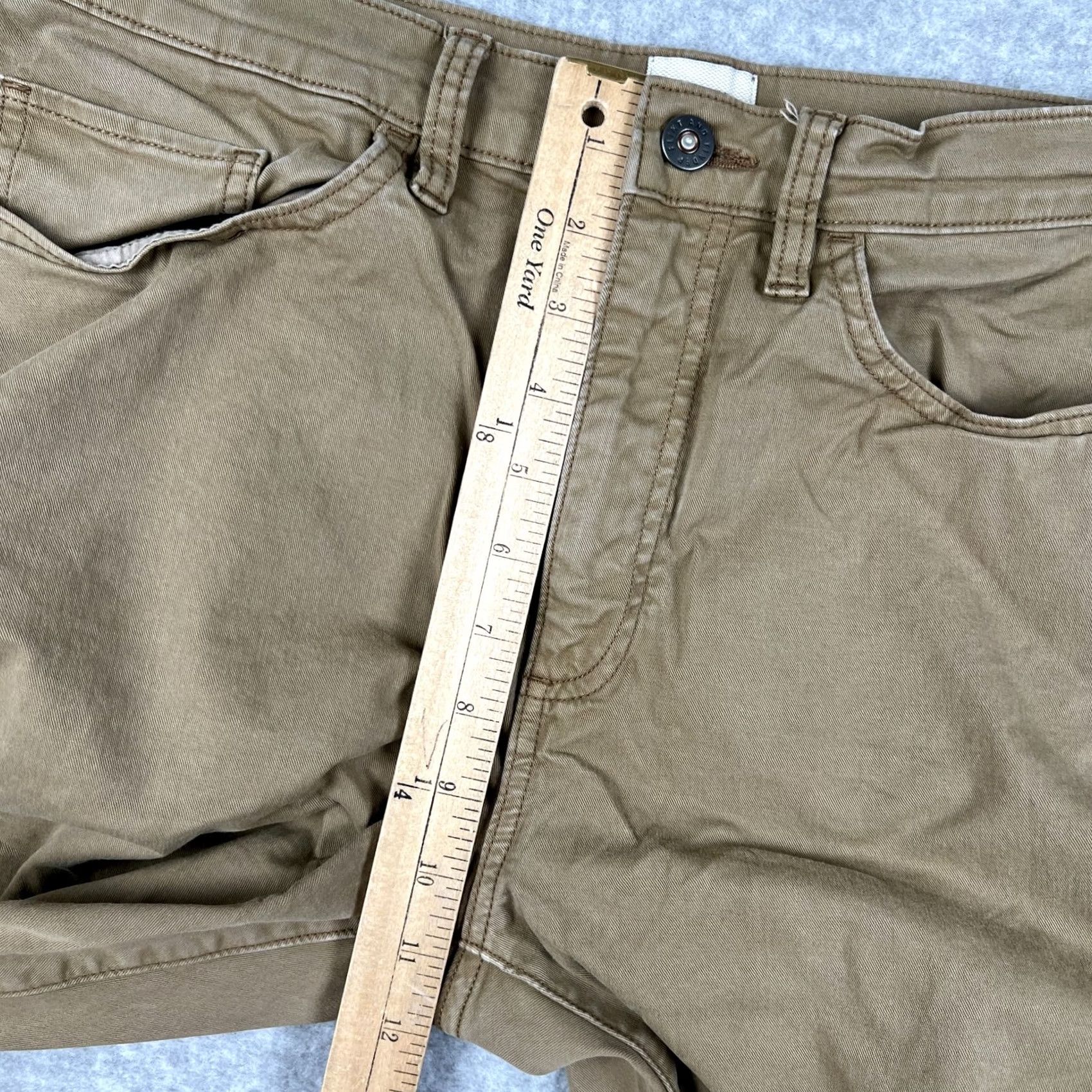 Flint And Tinder Flint & Tinder 365 Pants Mens 30x32 Beige Huckberry Slim Fit Tapered Stretch Size US 30 / EU 46 - 7 Thumbnail