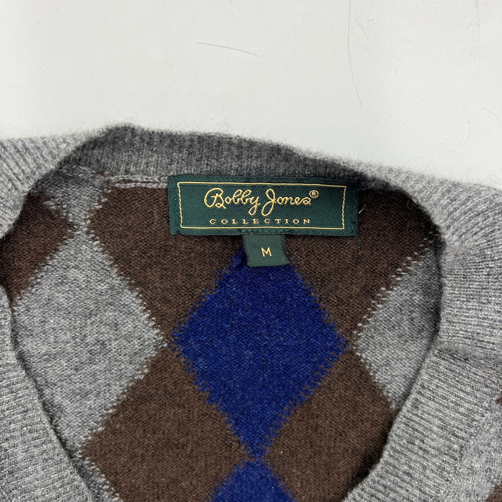 Bobby Jones Bobby Jones Sweater Wool Cashmere Diamond Pattern Pullover Size US M / EU 48-50 / 2 - 3 Thumbnail
