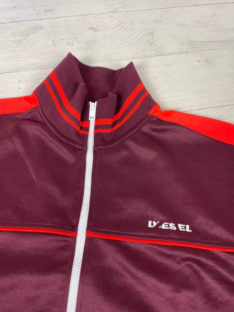 Diesel Vintage Diesel Track Jacket Men Size 2XL Burgundy Size US XXL / EU 58 / 5 - 15 Thumbnail