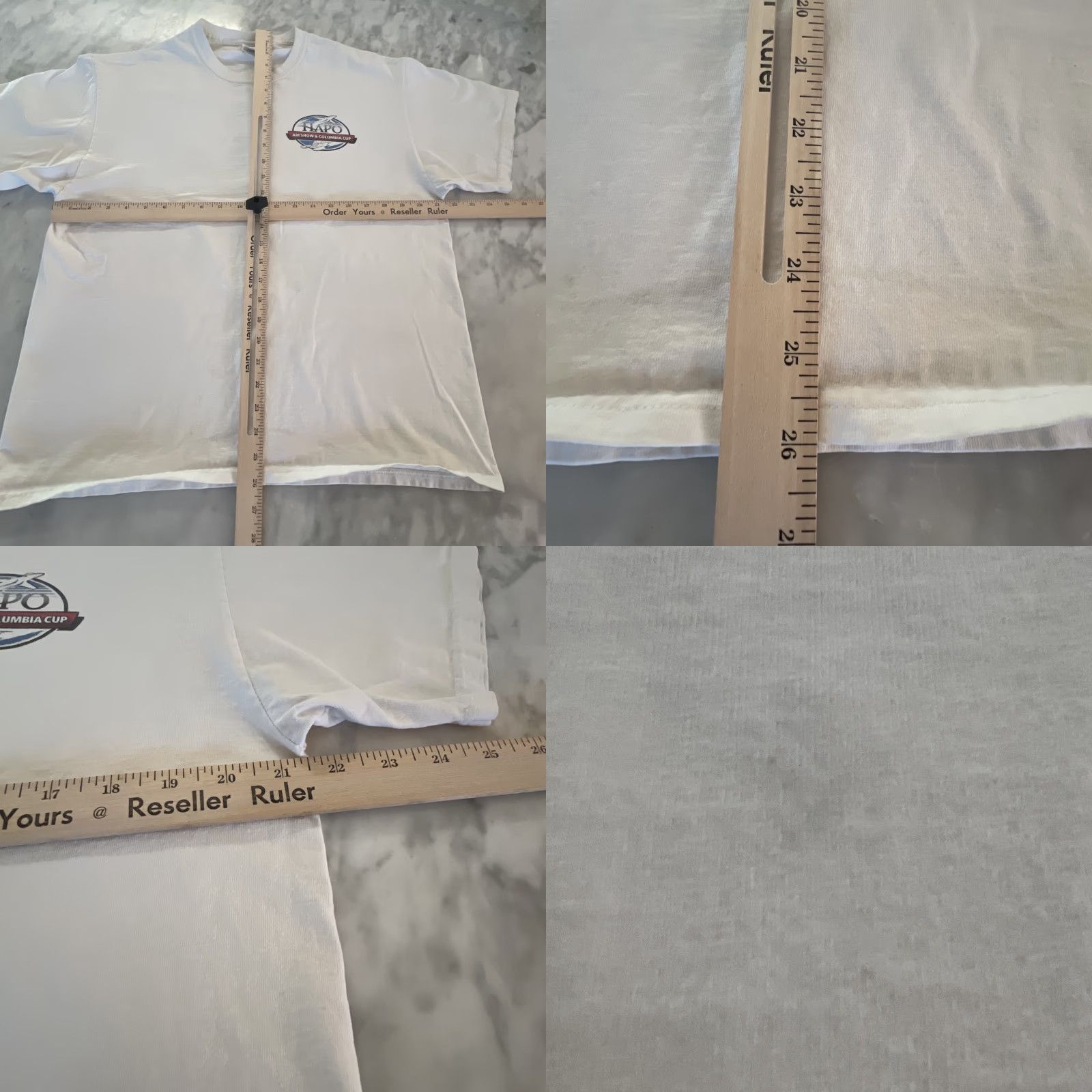 Port & Company VINTAGE Port & Company T-Shirt Main Selling Point: Hapo Air Show & Columbia Cup XL White Men Shirt XL Size US XL / EU 56 / 4 - 8 Thumbnail